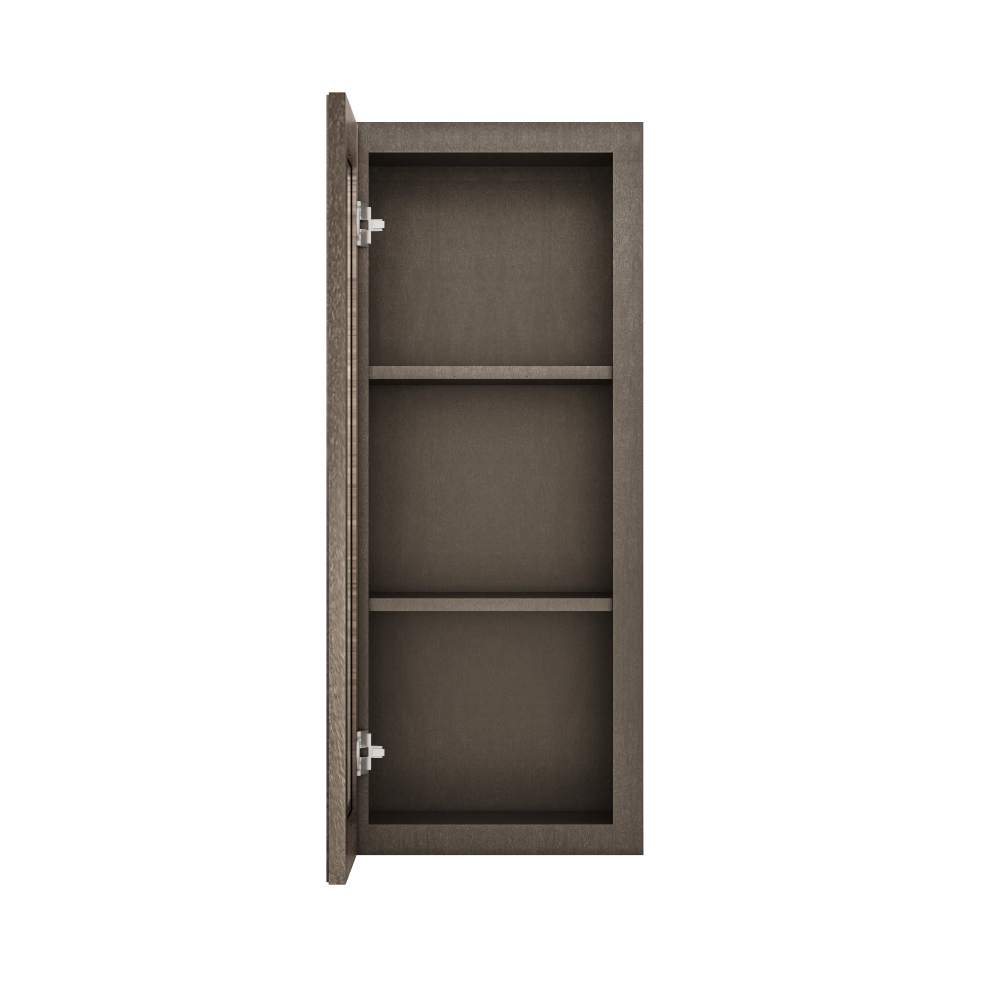 Frosted Glass Door Wall Kitchen Cabinet WMD1536 Milan Slate 15 in. width 36 in. height 12 in. depth - Image 5