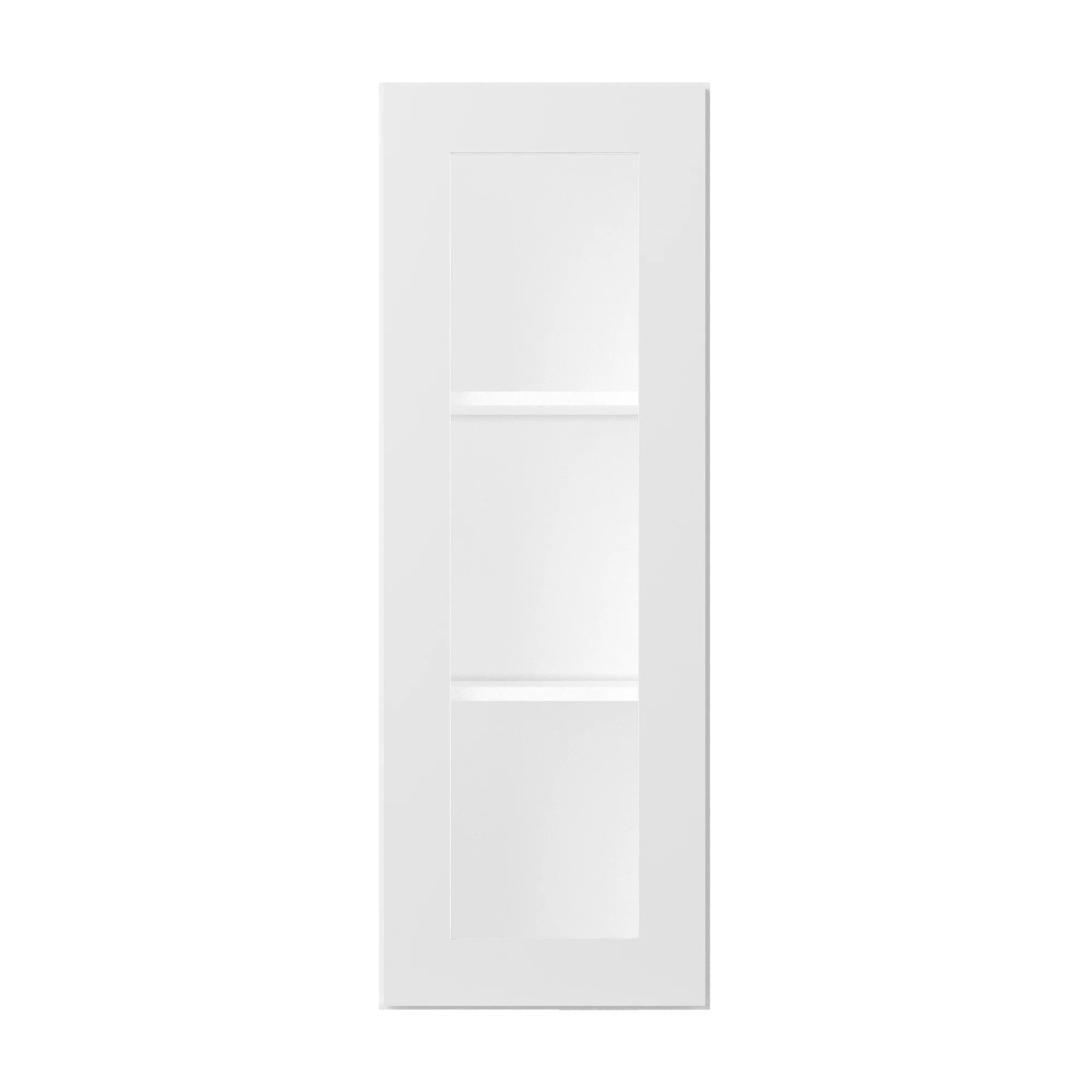 Frosted Glass Door Wall Kitchen Cabinet WMD1542 Alpina White LessCare 15 in. width 42 in. height 12 in. depth - Image 3