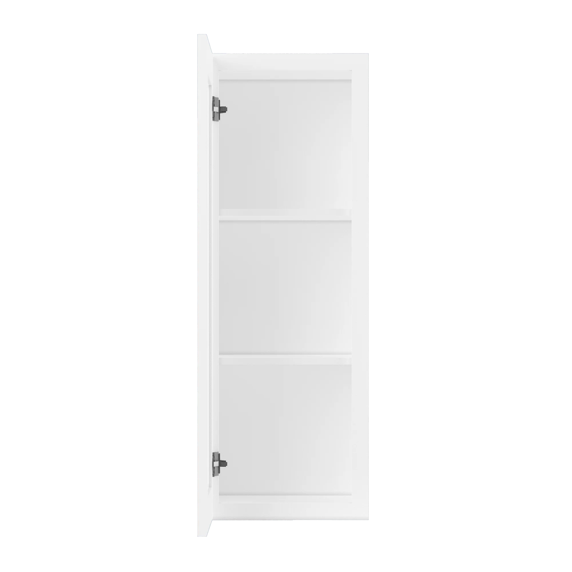 Frosted Glass Door Wall Kitchen Cabinet WMD1542 Alpina White LessCare 15 in. width 42 in. height 12 in. depth - Image 5