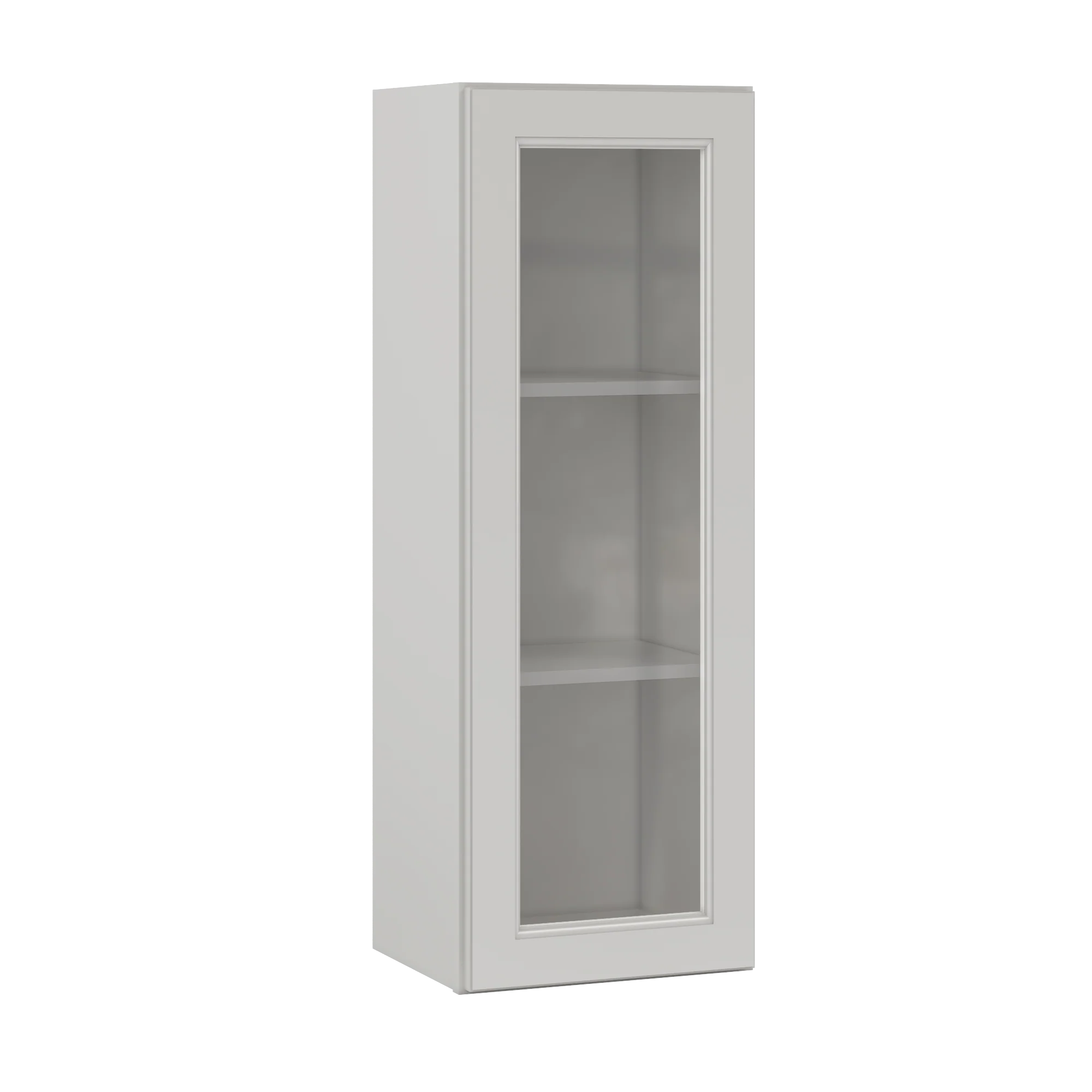 Frosted Glass Door Wall Kitchen Cabinet WMD1542 Milan Pearl 15 in. width 42 in. height 12 in. depth - Image 2