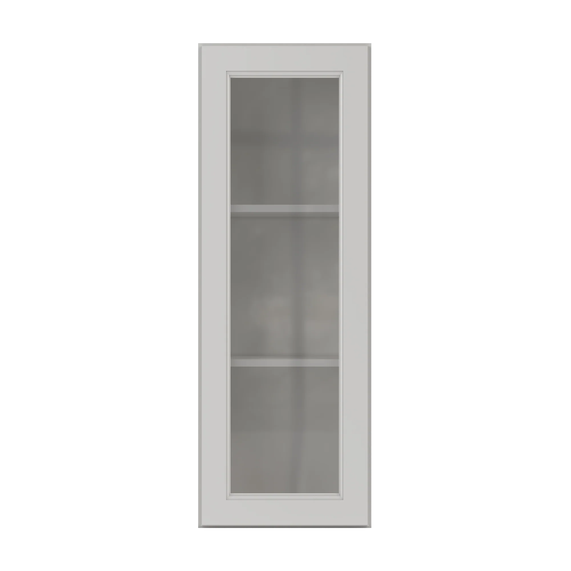 Frosted Glass Door Wall Kitchen Cabinet WMD1542 Milan Pearl 15 in. width 42 in. height 12 in. depth - Image 3