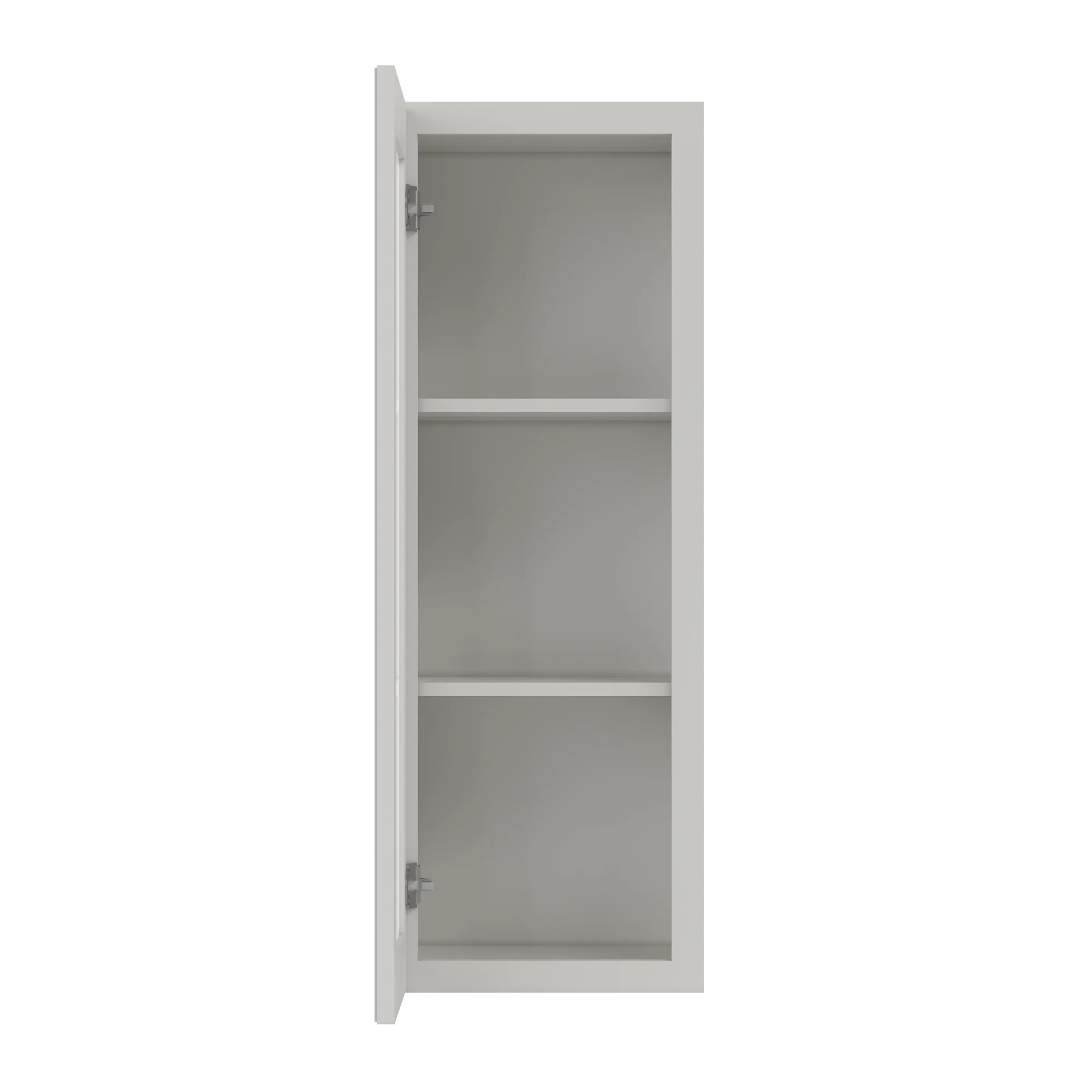 Frosted Glass Door Wall Kitchen Cabinet WMD1542 Milan Pearl 15 in. width 42 in. height 12 in. depth - Image 5