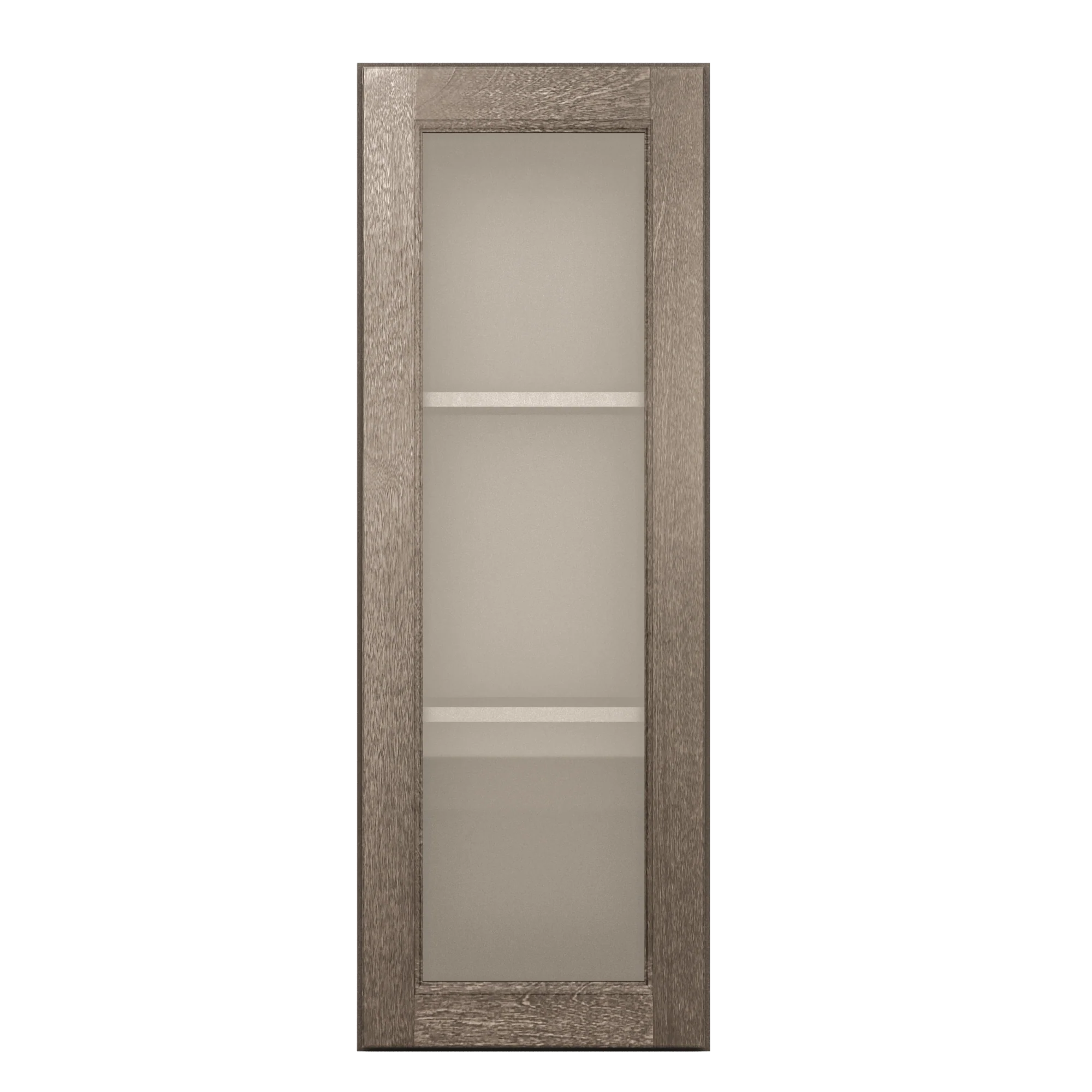 Frosted Glass Door Wall Kitchen Cabinet WMD1542 Milan Slate 15 in. width 42 in. height 12 in. depth - Image 3
