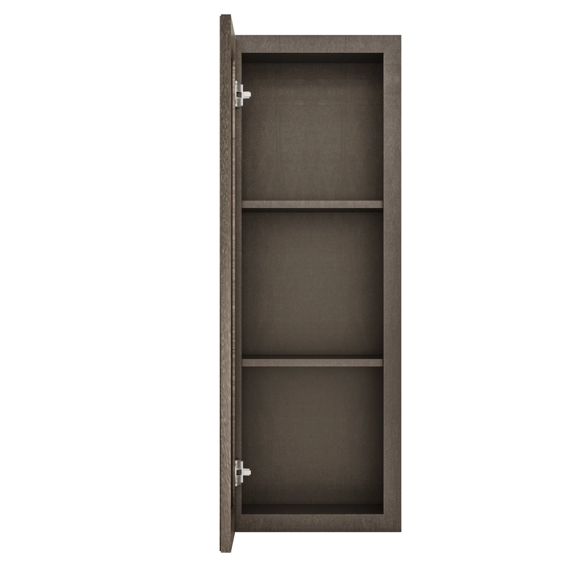 Frosted Glass Door Wall Kitchen Cabinet WMD1542 Milan Slate 15 in. width 42 in. height 12 in. depth - Image 5