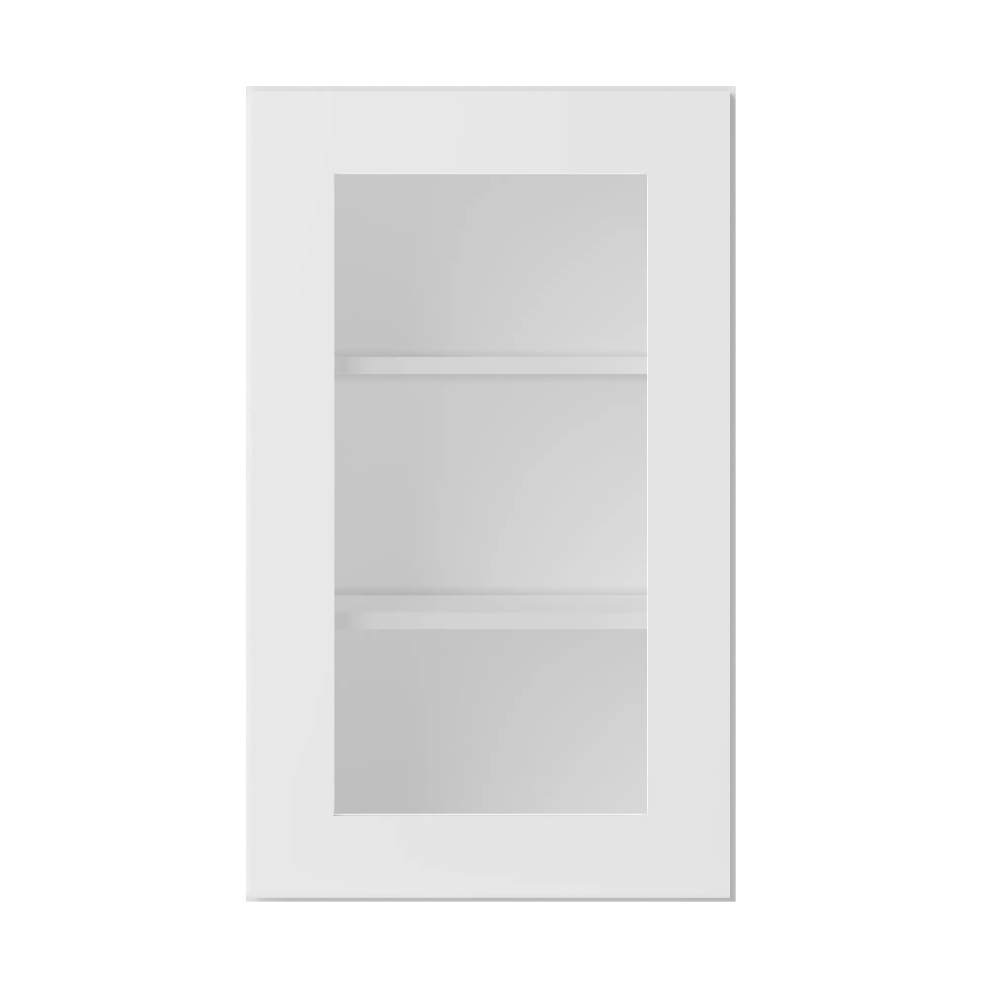 Frosted Glass Door Wall Kitchen Cabinet WMD1830 Alpina White LessCare 18 in. width 30 in. height 12 in. depth - Image 3