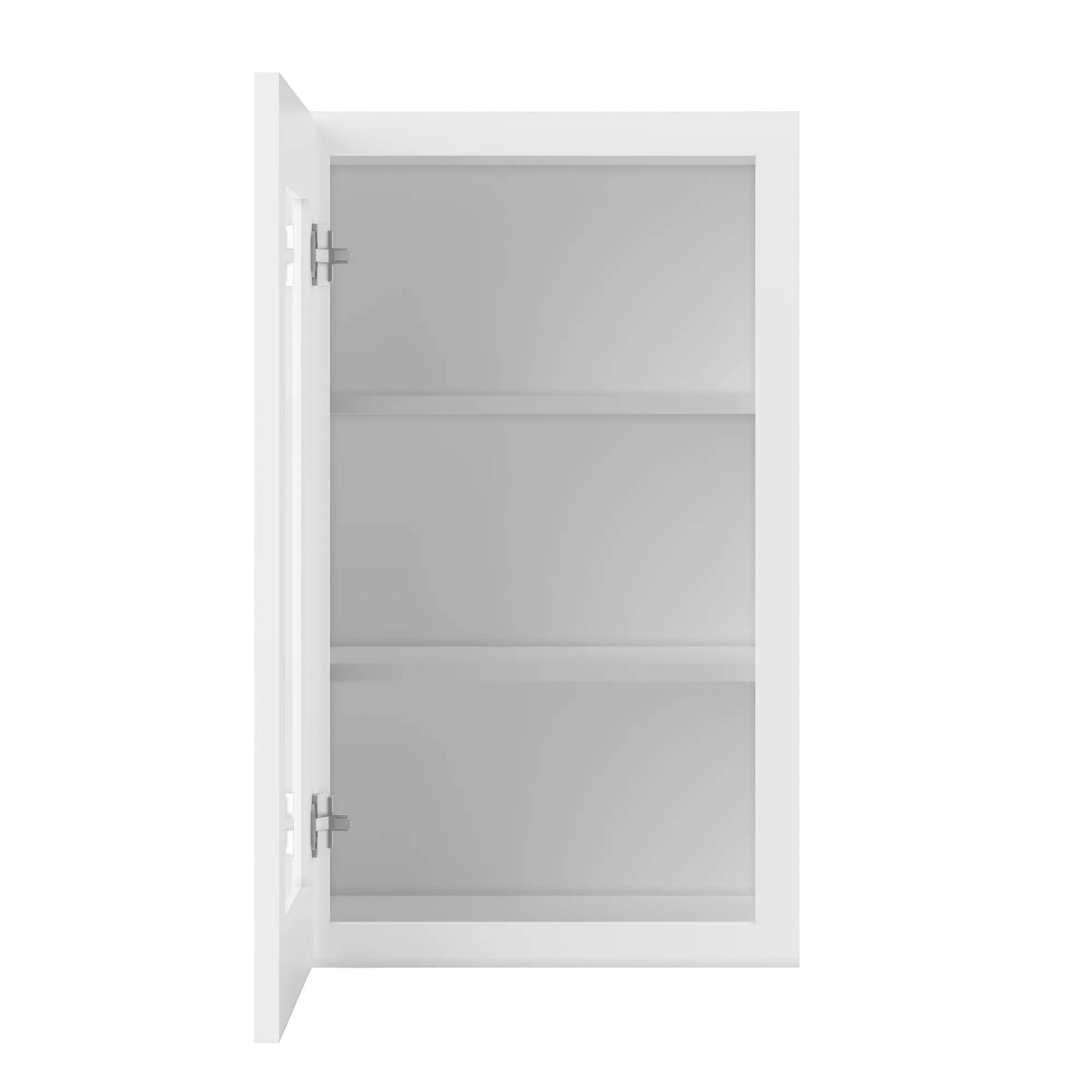 Frosted Glass Door Wall Kitchen Cabinet WMD1830 Alpina White LessCare 18 in. width 30 in. height 12 in. depth - Image 5