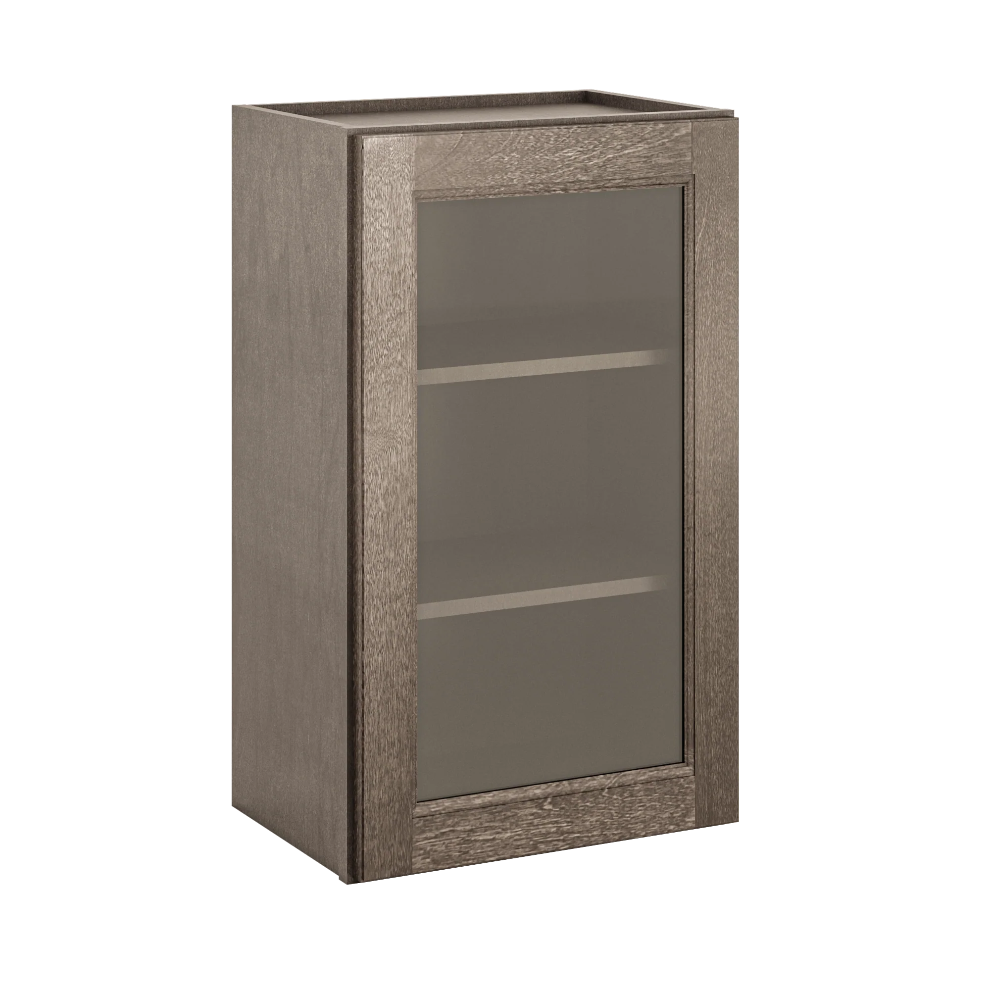 Frosted Glass Door Wall Kitchen Cabinet WMD1830 Milan Slate 18 in. width 30 in. height 12 in. depth - Image 2