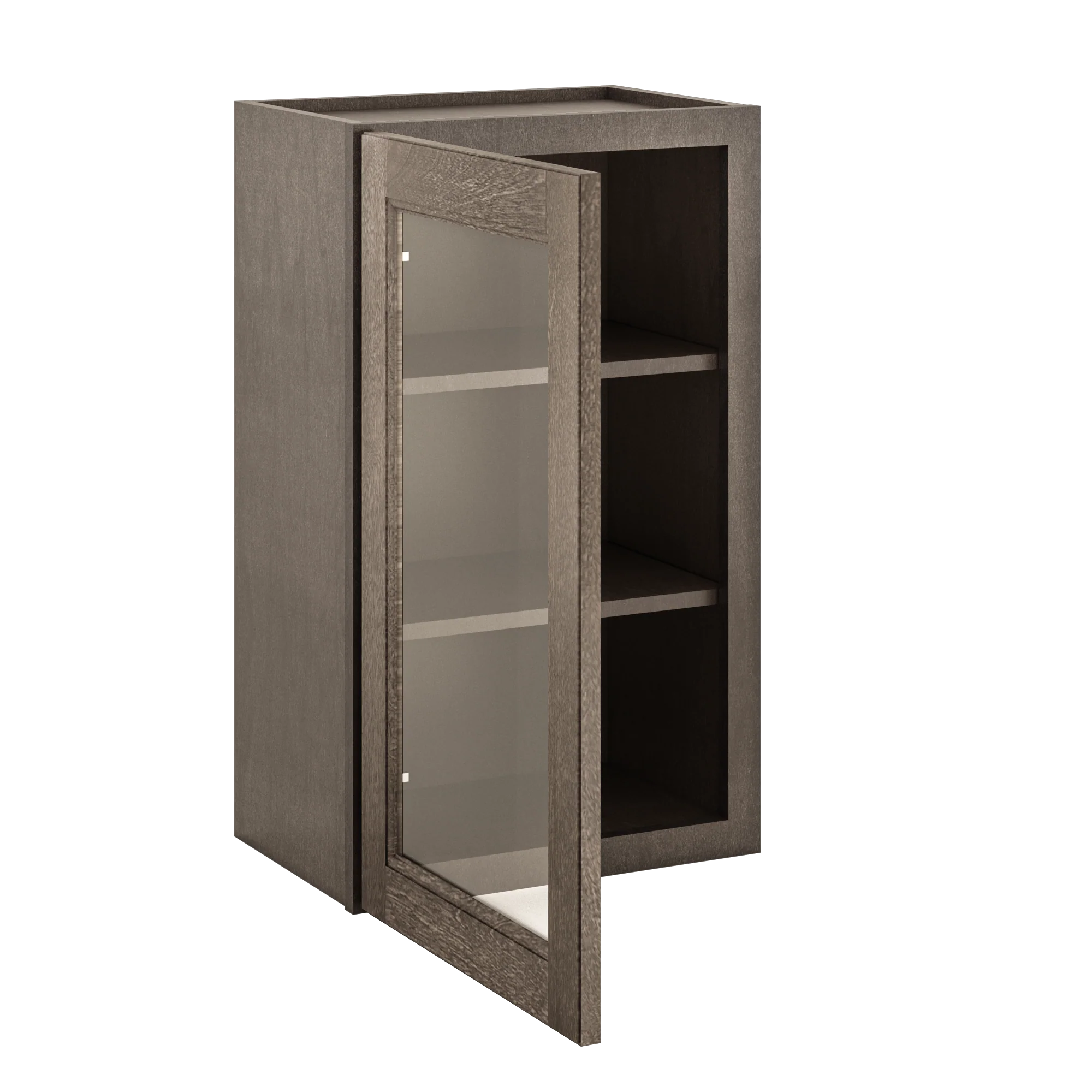 Frosted Glass Door Wall Kitchen Cabinet WMD1830 Milan Slate 18 in. width 30 in. height 12 in. depth - Image 4