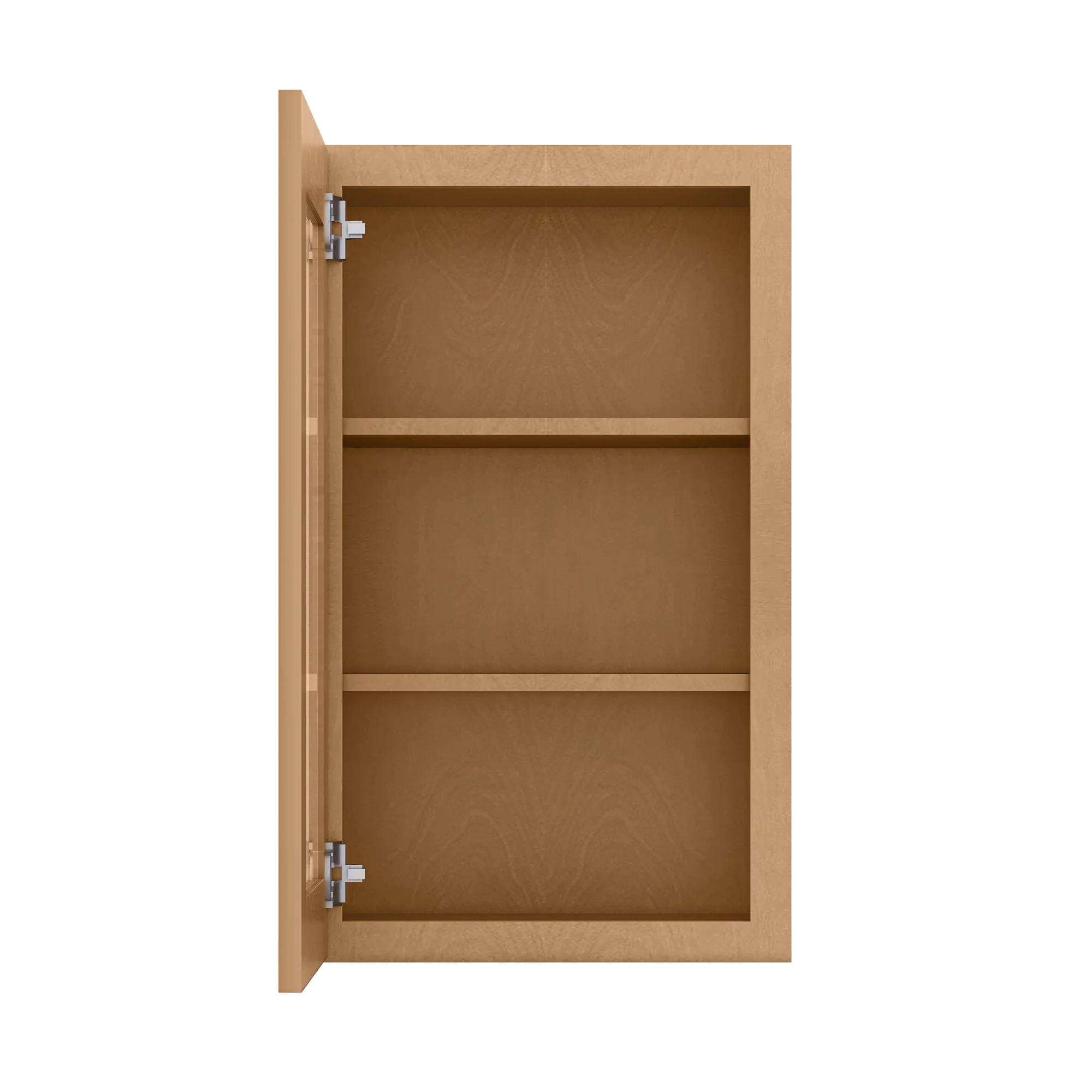 Frosted Glass Door Wall Kitchen Cabinet WMD1830 Shaker Toffee 18 in. width 30 in. height 12 in. depth - Image 5
