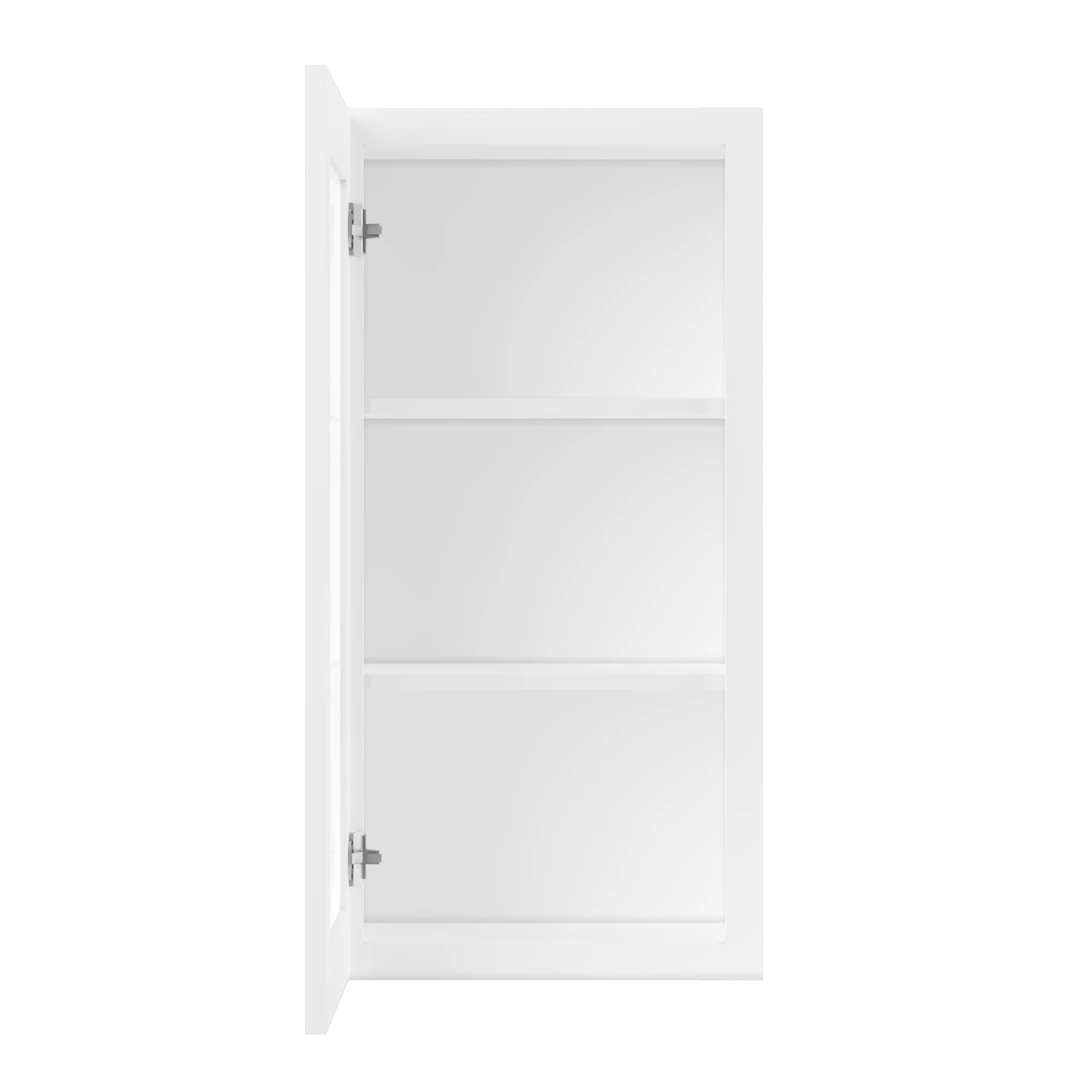 Frosted Glass Door Wall Kitchen Cabinet WMD1836 Alpina White LessCare 18 in. width 36 in. height 12 in. depth - Image 5