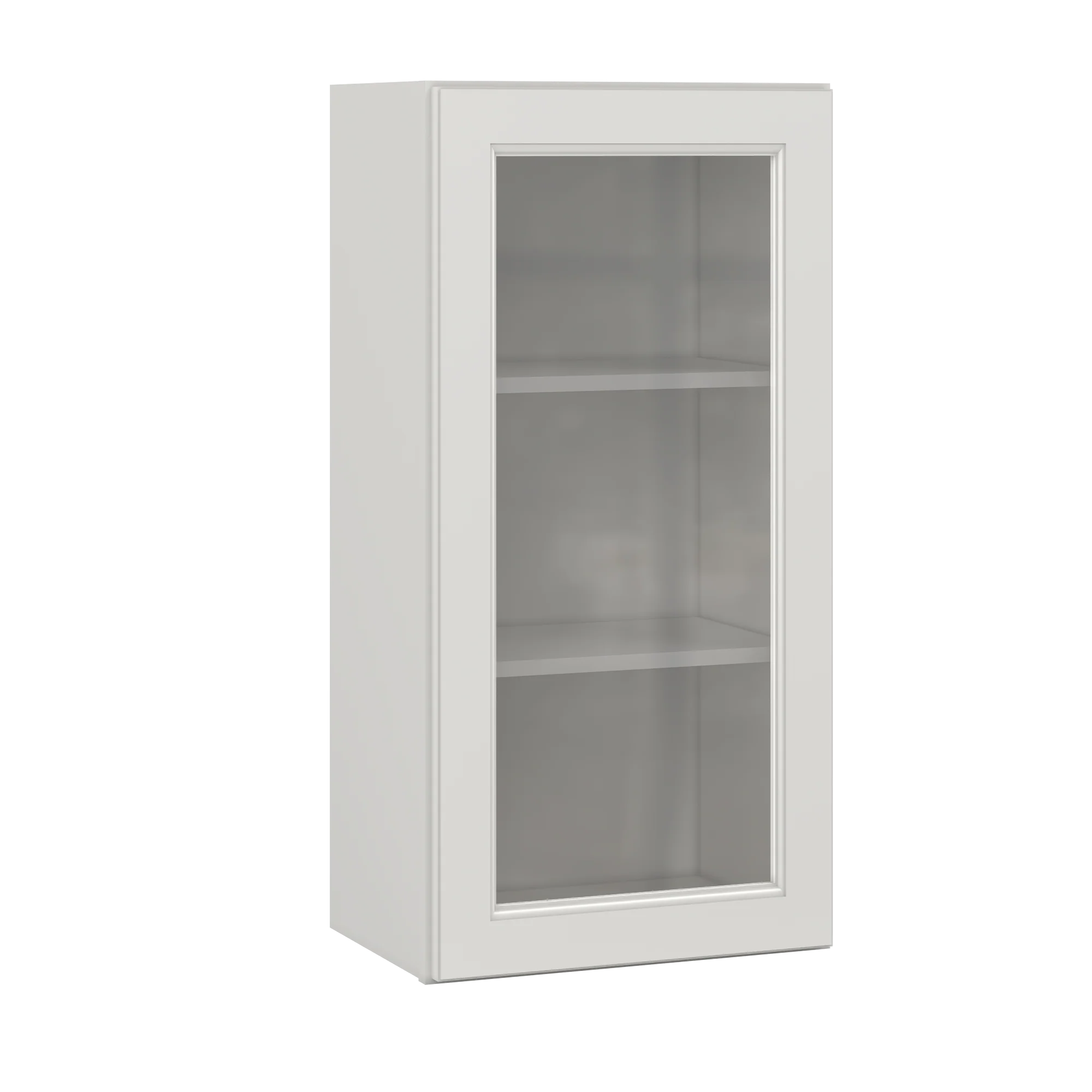 Frosted Glass Door Wall Kitchen Cabinet WMD1836 Milan Pearl 18 in. width 36 in. height 12 in. depth - Image 2