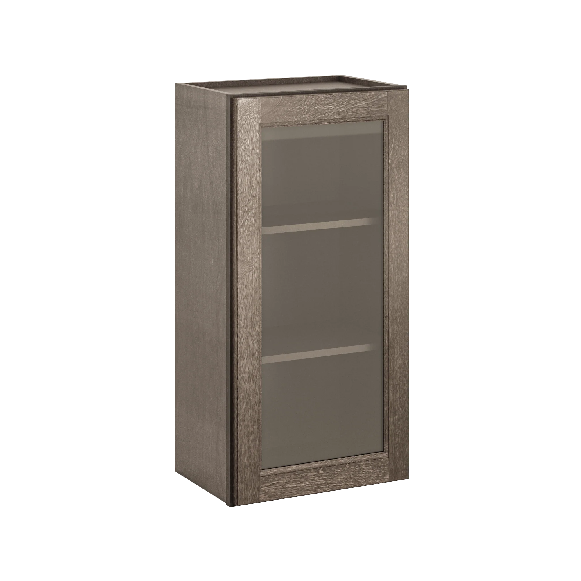 Frosted Glass Door Wall Kitchen Cabinet WMD1836 Milan Slate 18 in. width 36 in. height 12 in. depth - Image 2
