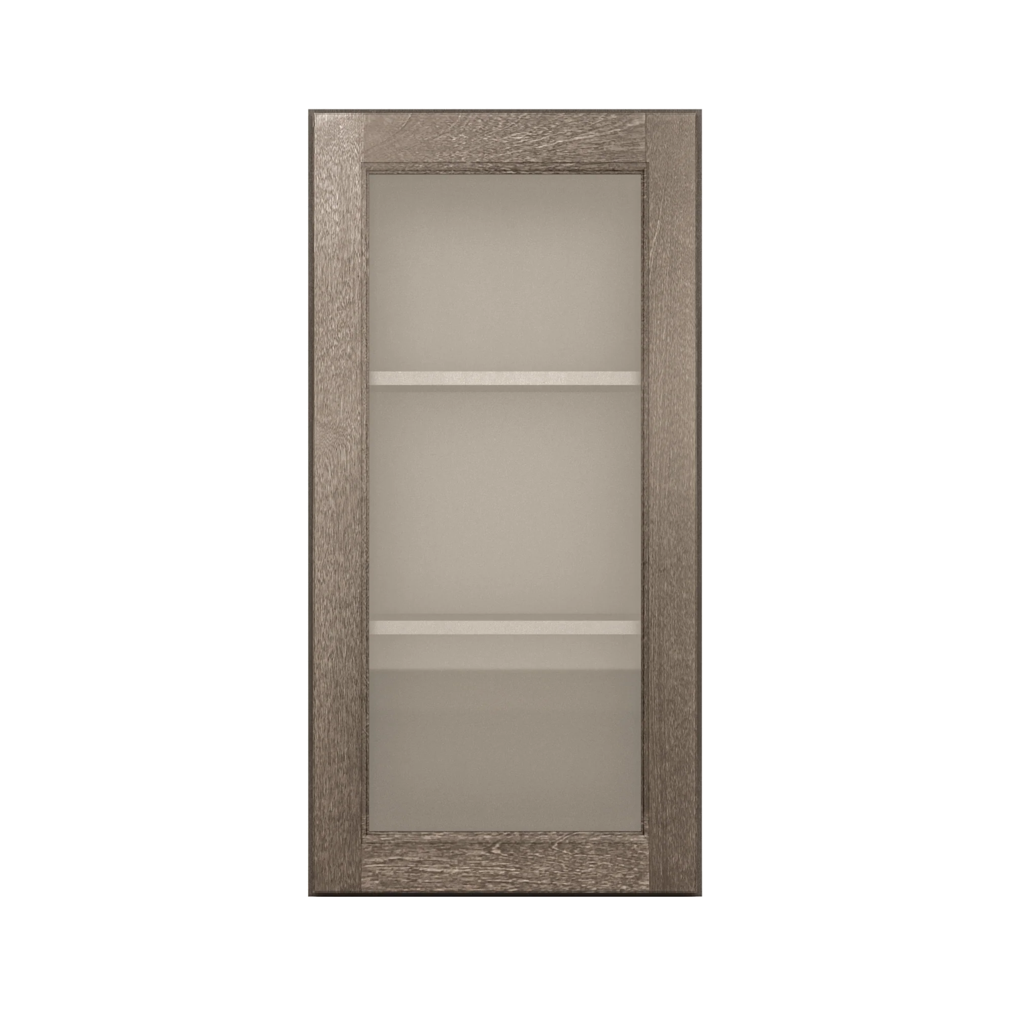 Frosted Glass Door Wall Kitchen Cabinet WMD1836 Milan Slate 18 in. width 36 in. height 12 in. depth - Image 3