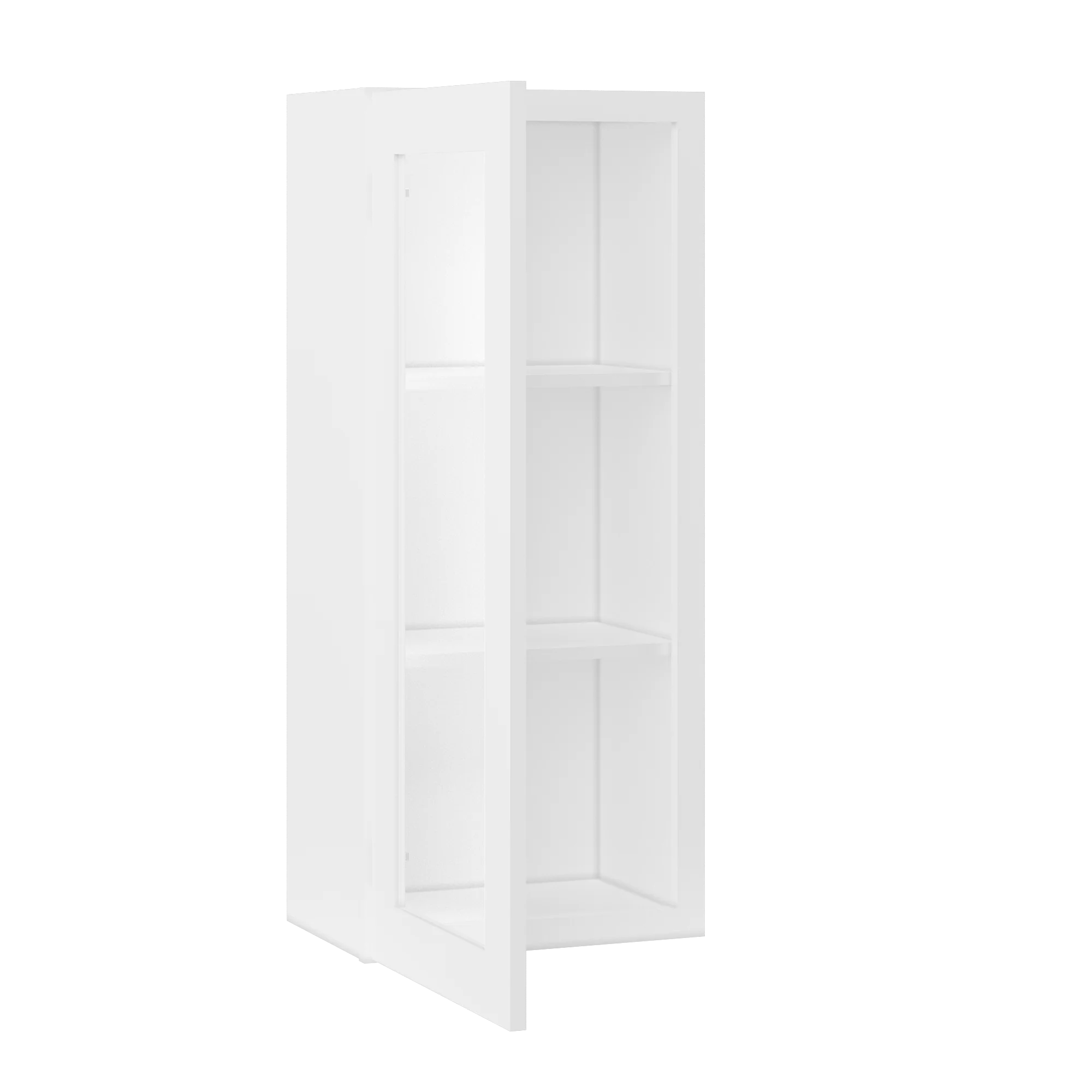 Frosted Glass Door Wall Kitchen Cabinet WMD1842 Alpina White LessCare 18 in. width 42 in. height 12 in. depth - Image 4
