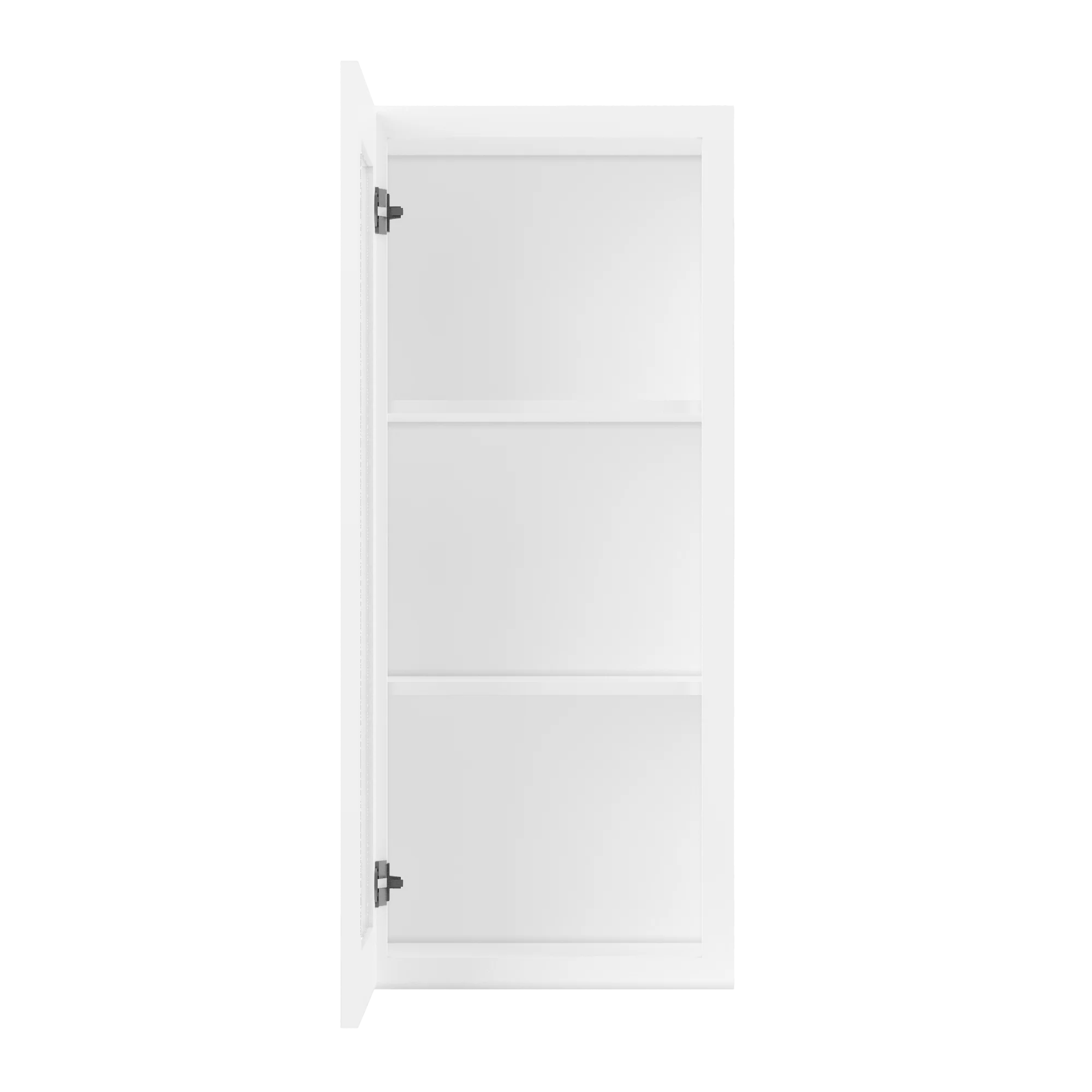Frosted Glass Door Wall Kitchen Cabinet WMD1842 Alpina White LessCare 18 in. width 42 in. height 12 in. depth - Image 5