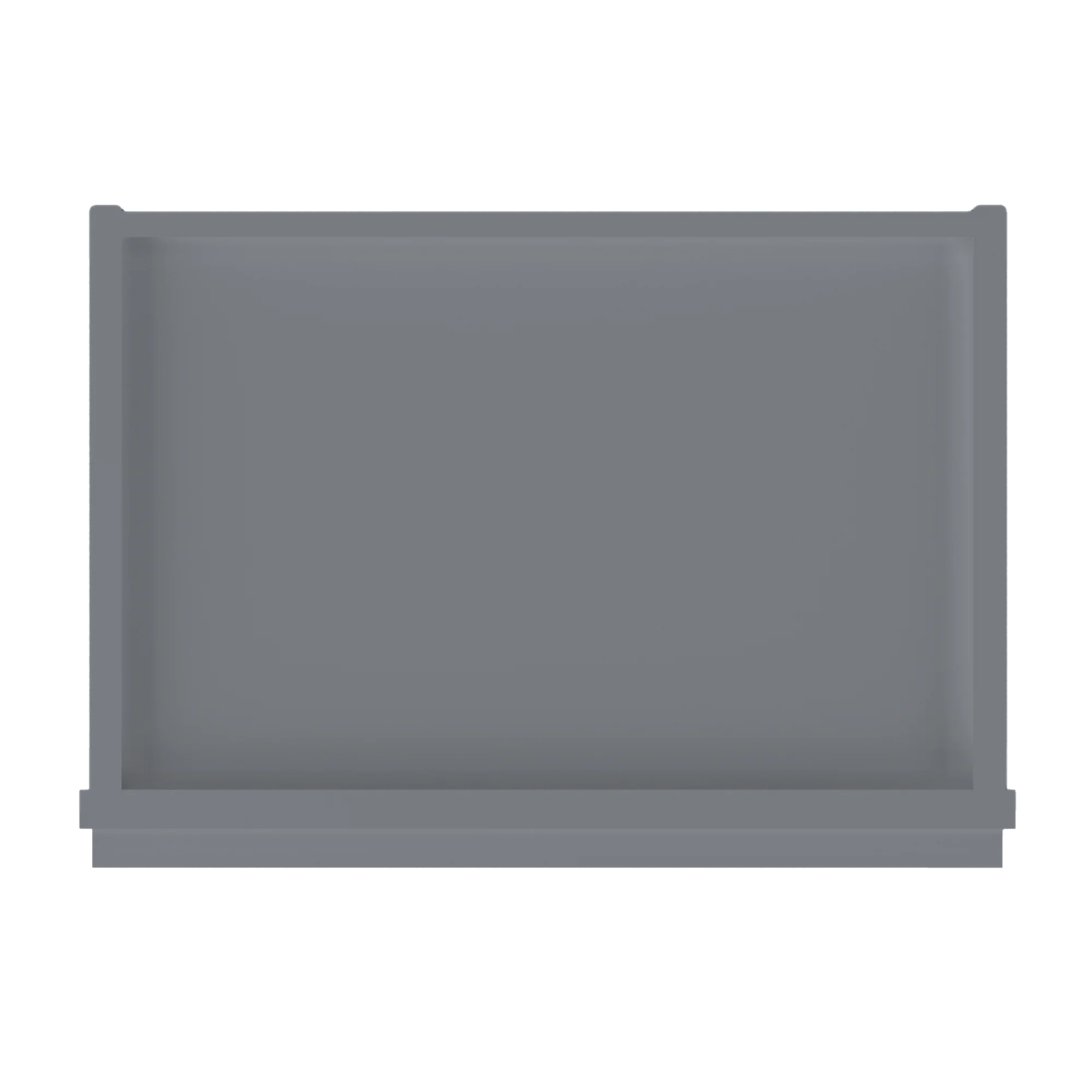 Frosted Glass Door Wall Kitchen Cabinet WMD1842 Colonial Gray LessCare 18 in. width 42 in. height 12 in. depth - Image 6