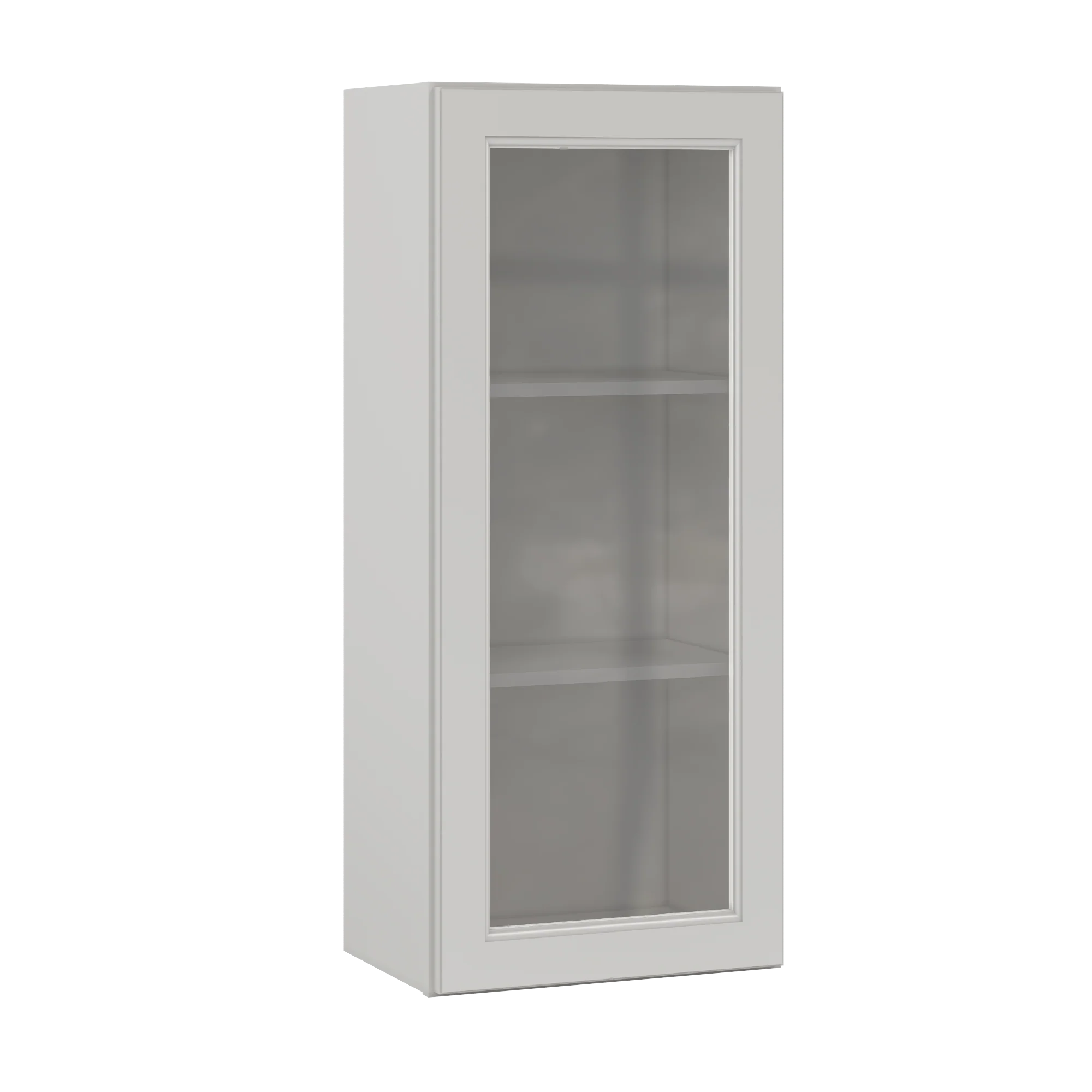 Frosted Glass Door Wall Kitchen Cabinet WMD1842 Milan Pearl 18 in. width 42 in. height 12 in. depth - Image 2
