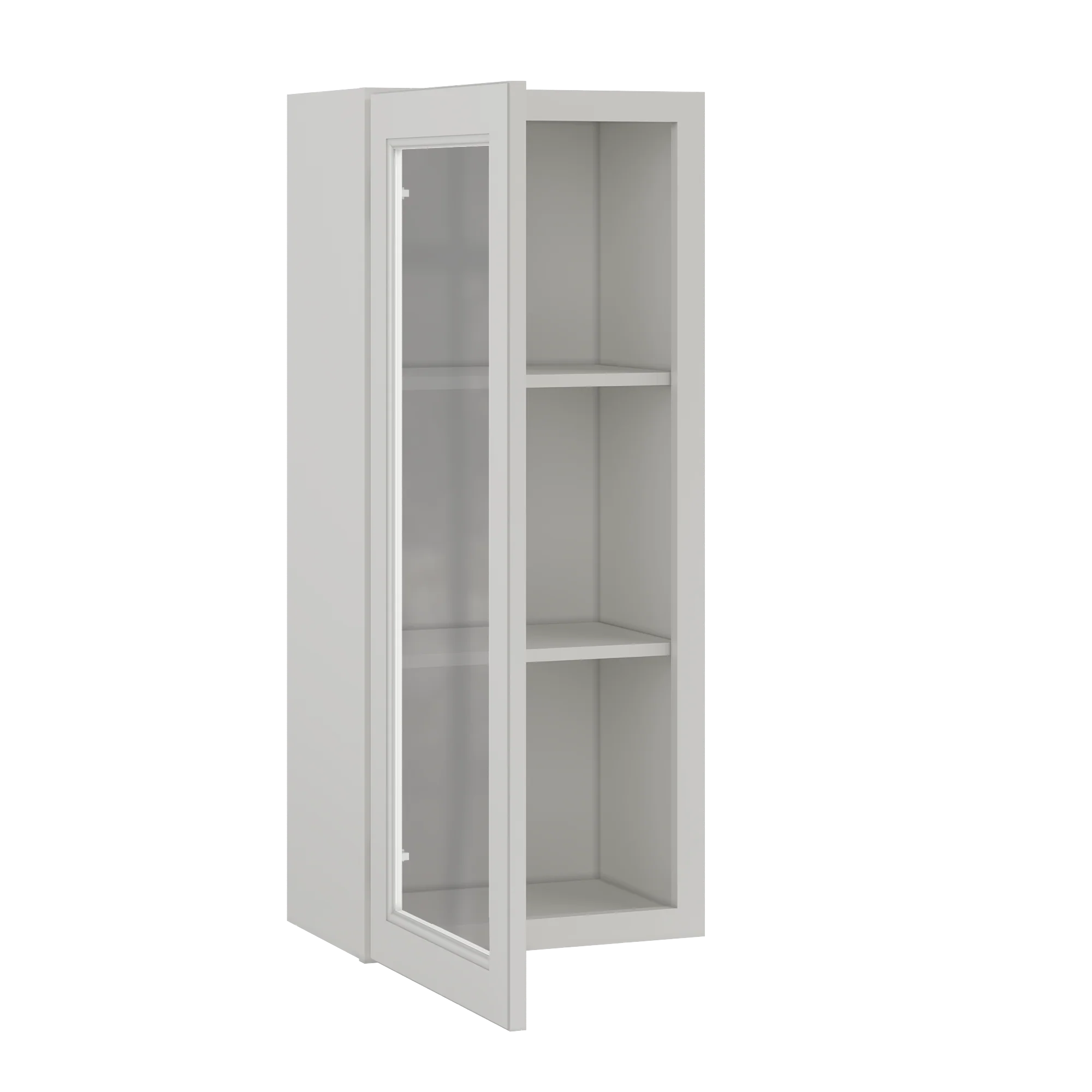 Frosted Glass Door Wall Kitchen Cabinet WMD1842 Milan Pearl 18 in. width 42 in. height 12 in. depth - Image 4