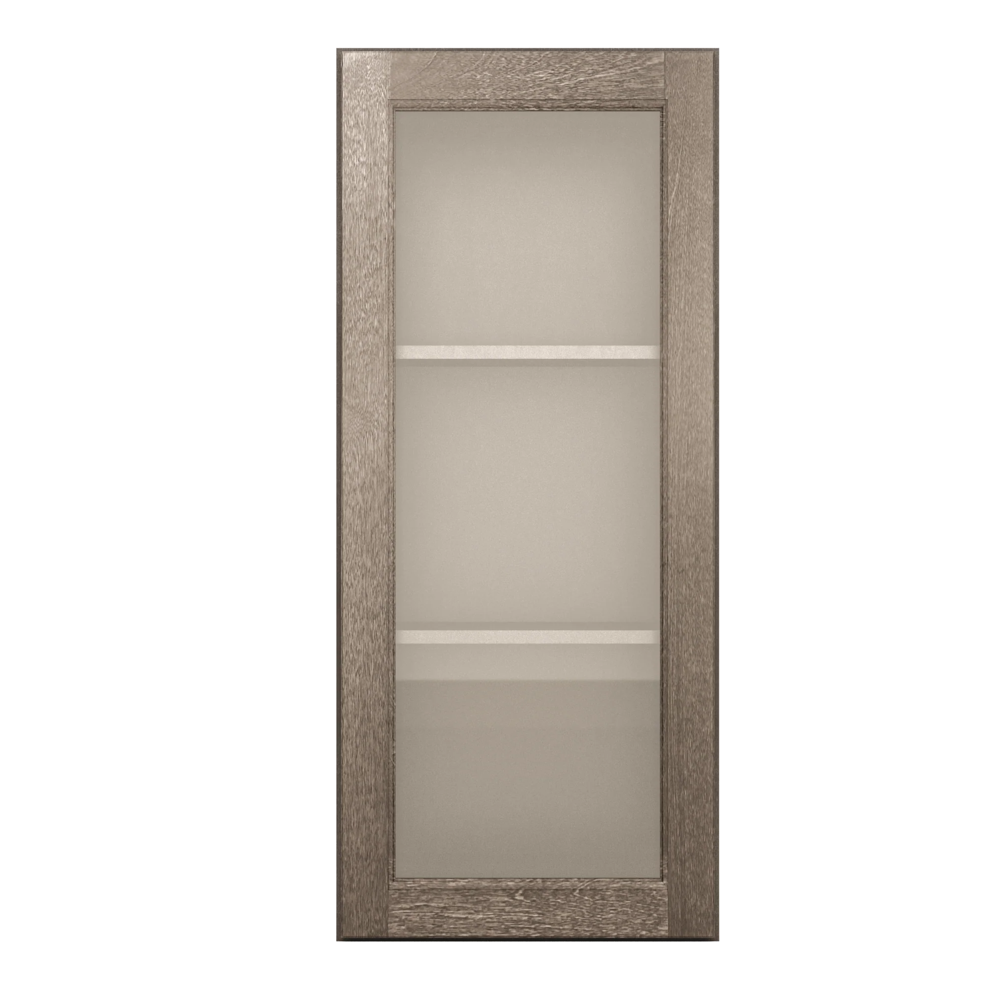 Frosted Glass Door Wall Kitchen Cabinet WMD1842 Milan Slate 18 in. width 42 in. height 12 in. depth - Image 3