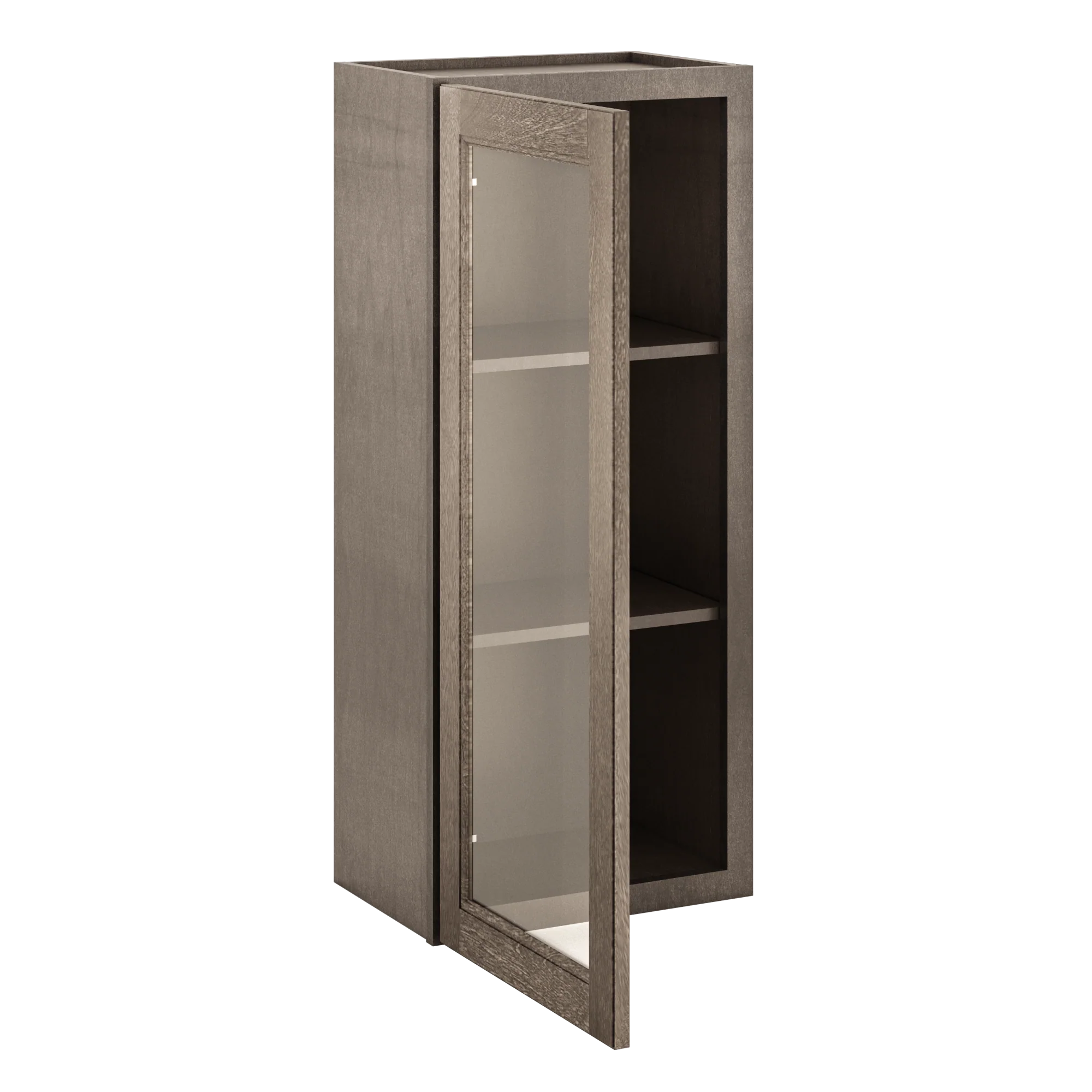 Frosted Glass Door Wall Kitchen Cabinet WMD1842 Milan Slate 18 in. width 42 in. height 12 in. depth - Image 4