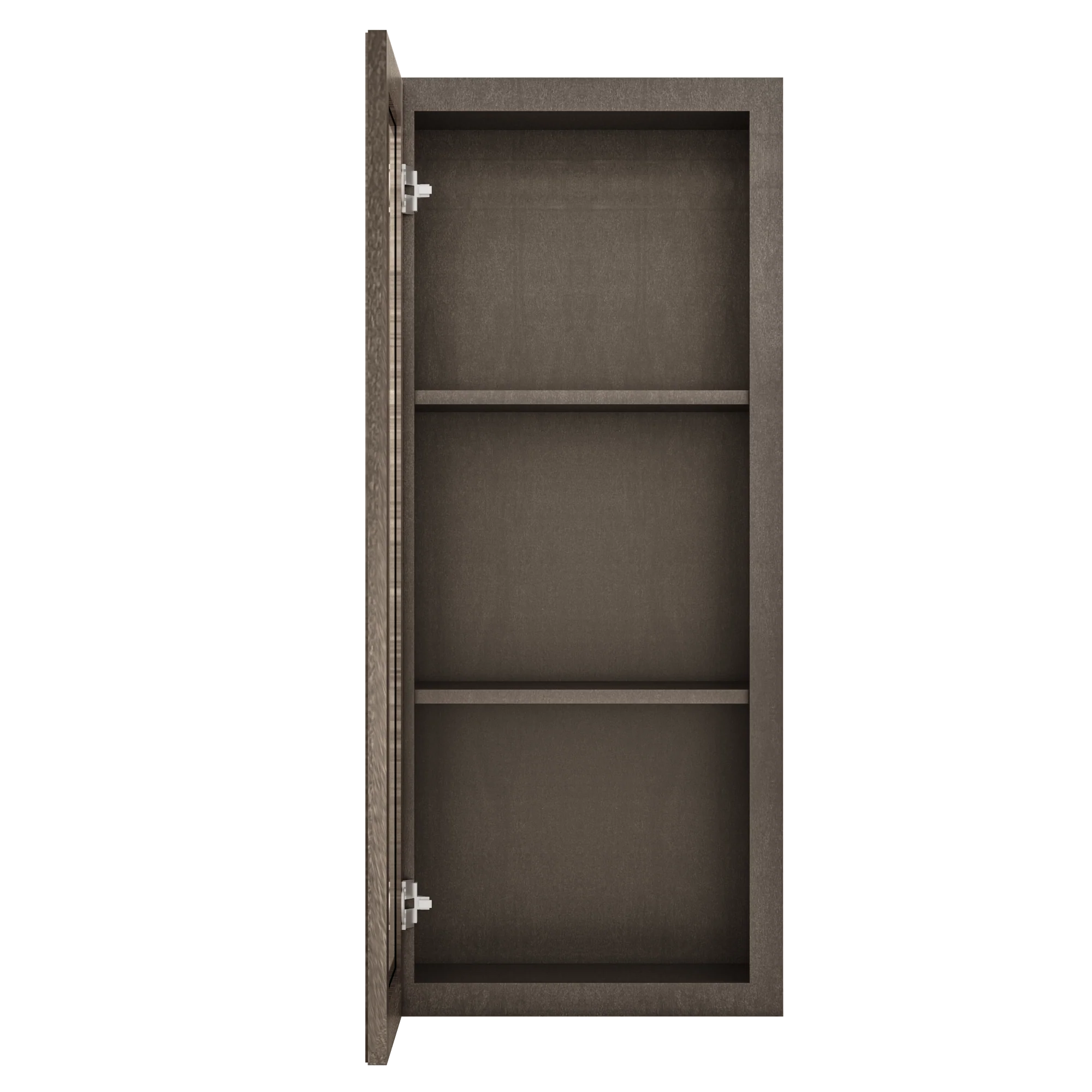 Frosted Glass Door Wall Kitchen Cabinet WMD1842 Milan Slate 18 in. width 42 in. height 12 in. depth - Image 5