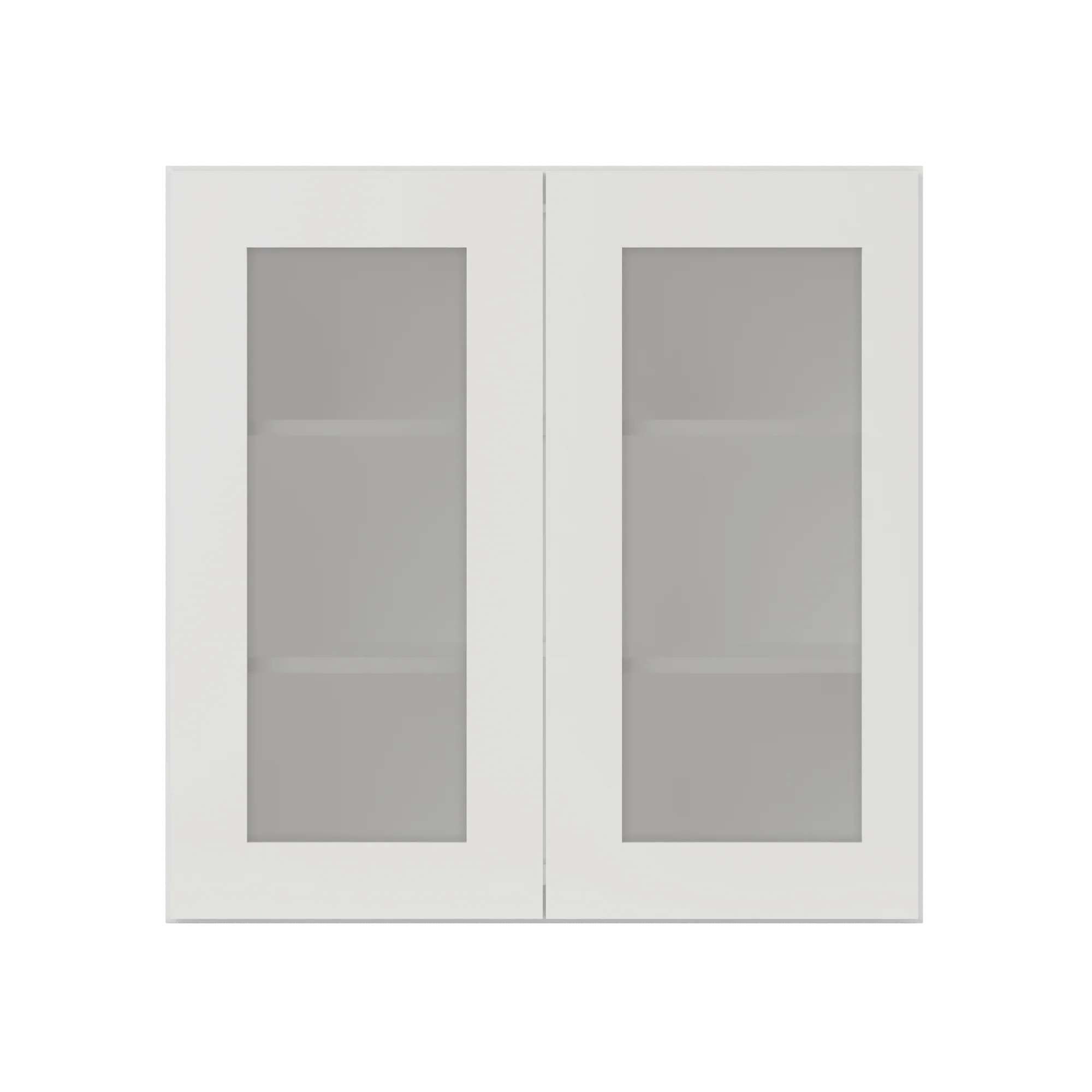 Frosted Glass Door Wall Kitchen Cabinet WMD3030 Alpina White LessCare 30 in. width 30 in. height 12 in. depth - Image 3