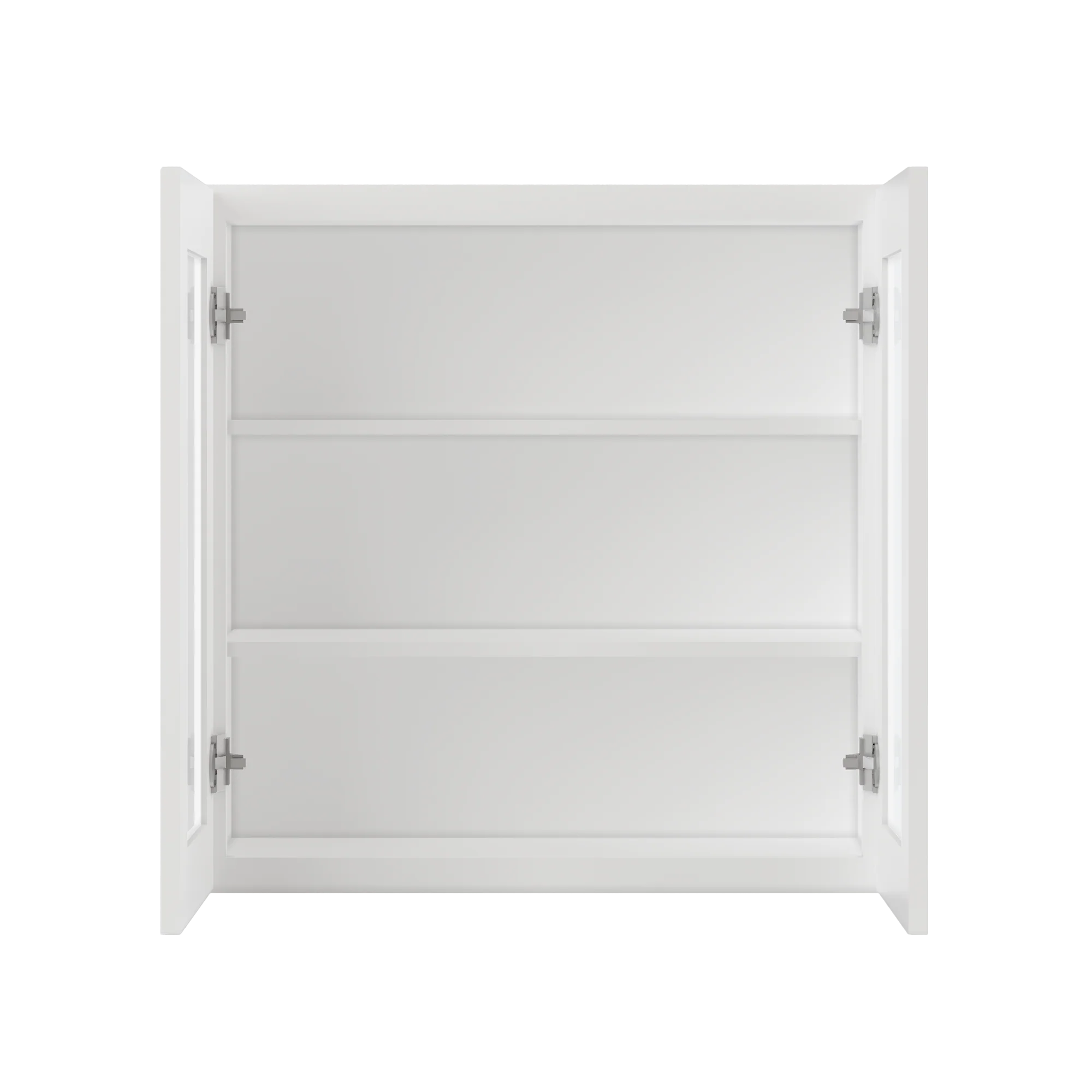 Frosted Glass Door Wall Kitchen Cabinet WMD3030 Alpina White LessCare 30 in. width 30 in. height 12 in. depth - Image 5