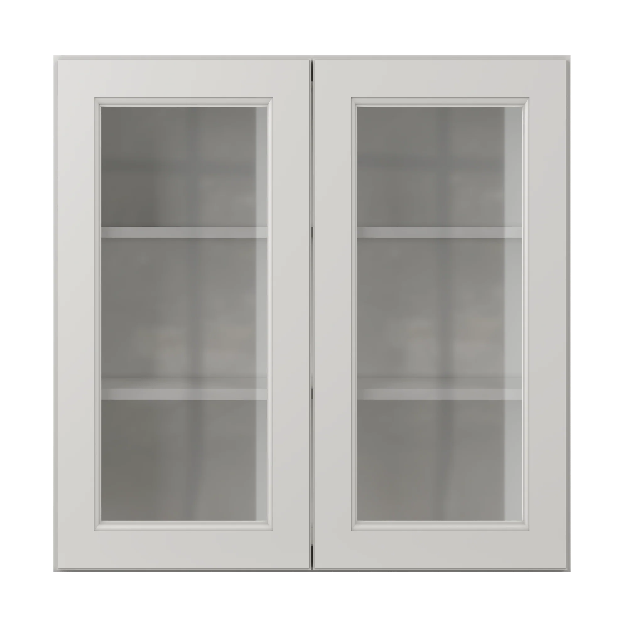 Frosted Glass Door Wall Kitchen Cabinet WMD3030 Milan Pearl 30 in. width 30 in. height 12 in. depth - Image 3