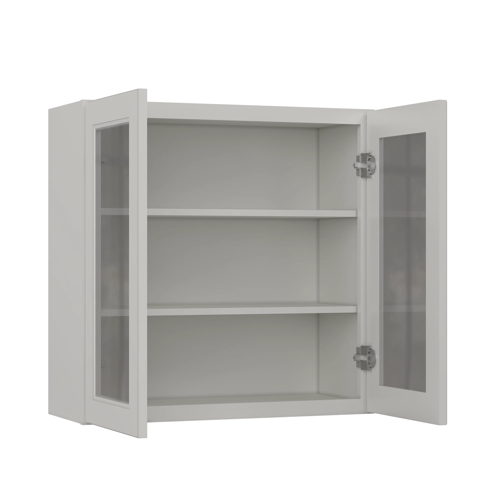 Frosted Glass Door Wall Kitchen Cabinet WMD3030 Milan Pearl 30 in. width 30 in. height 12 in. depth - Image 4