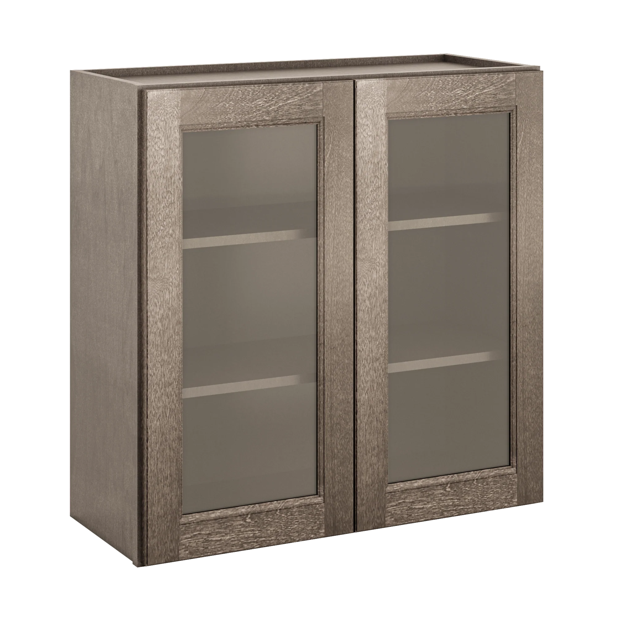 Frosted Glass Door Wall Kitchen Cabinet WMD3030 Milan Slate 30 in. width 30 in. height 12 in. depth - Image 2
