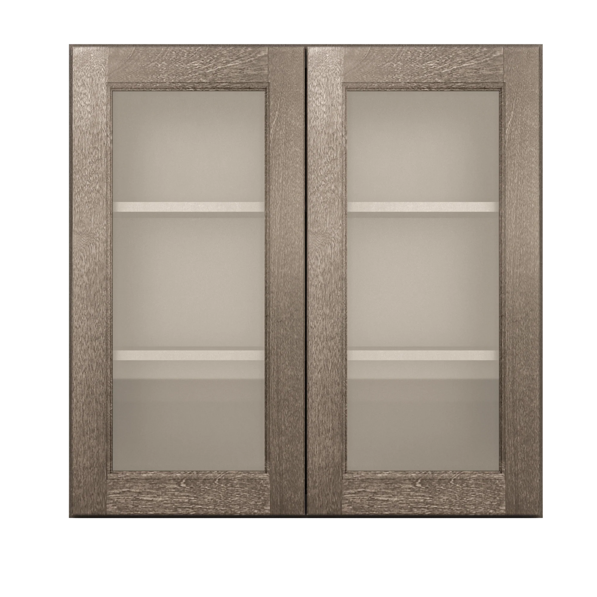 Frosted Glass Door Wall Kitchen Cabinet WMD3030 Milan Slate 30 in. width 30 in. height 12 in. depth - Image 3