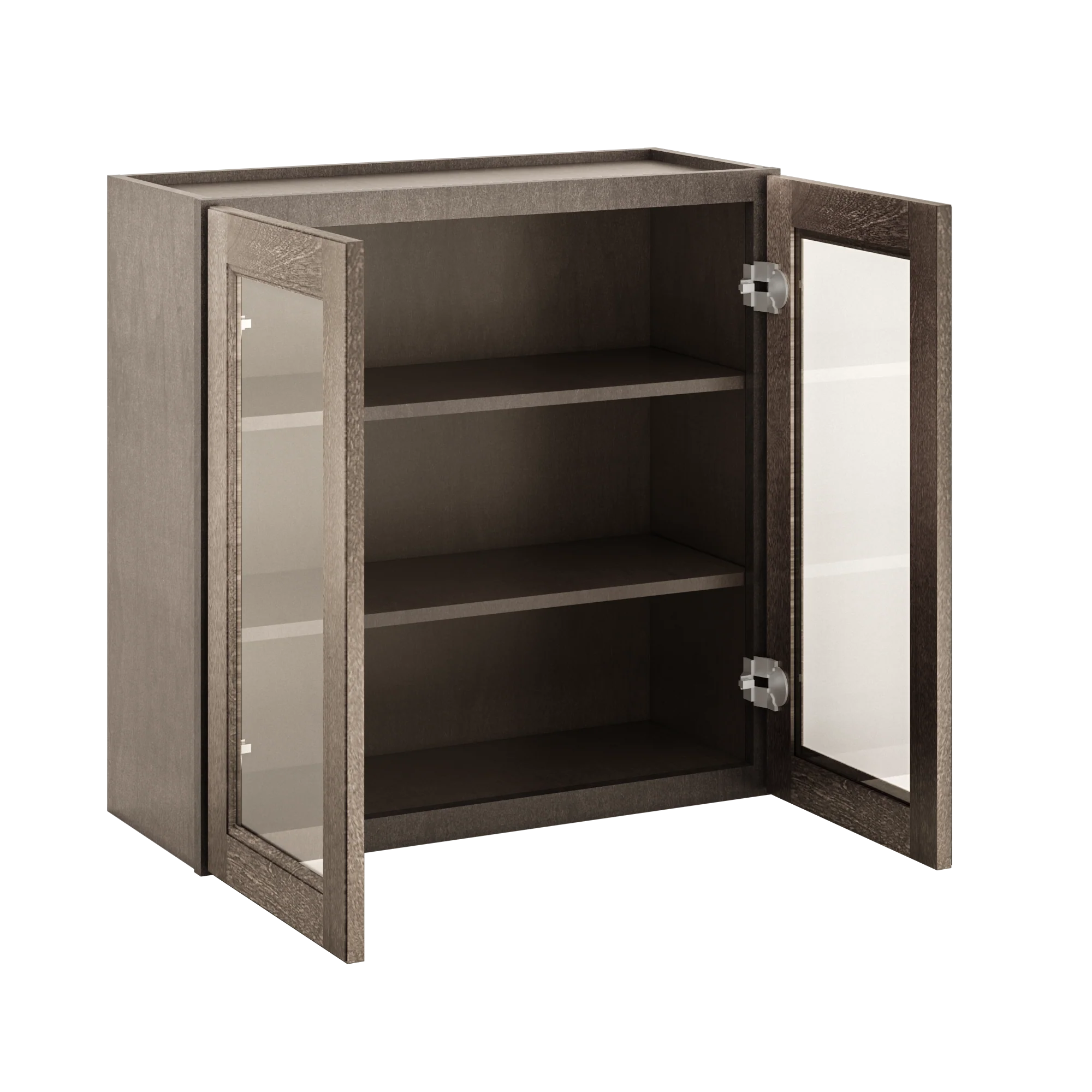 Frosted Glass Door Wall Kitchen Cabinet WMD3030 Milan Slate 30 in. width 30 in. height 12 in. depth - Image 4