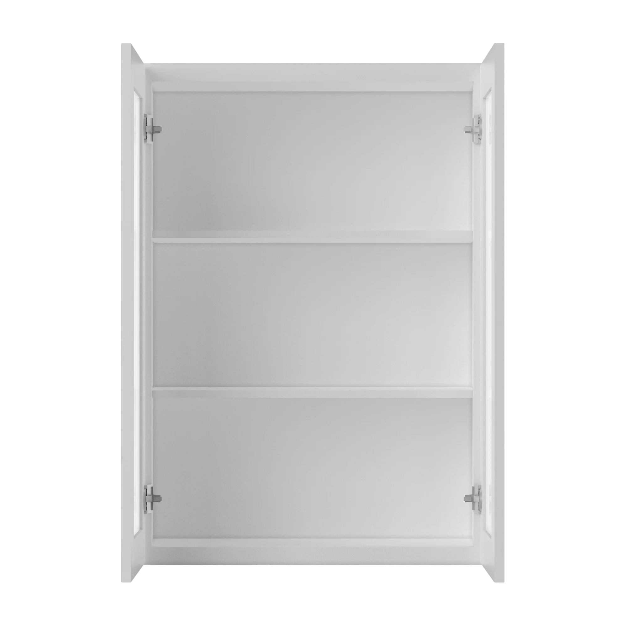 Frosted Glass Door Wall Kitchen Cabinet WMD3042 Alpina White LessCare 30 in. width 42 in. height 12 in. depth - Image 5