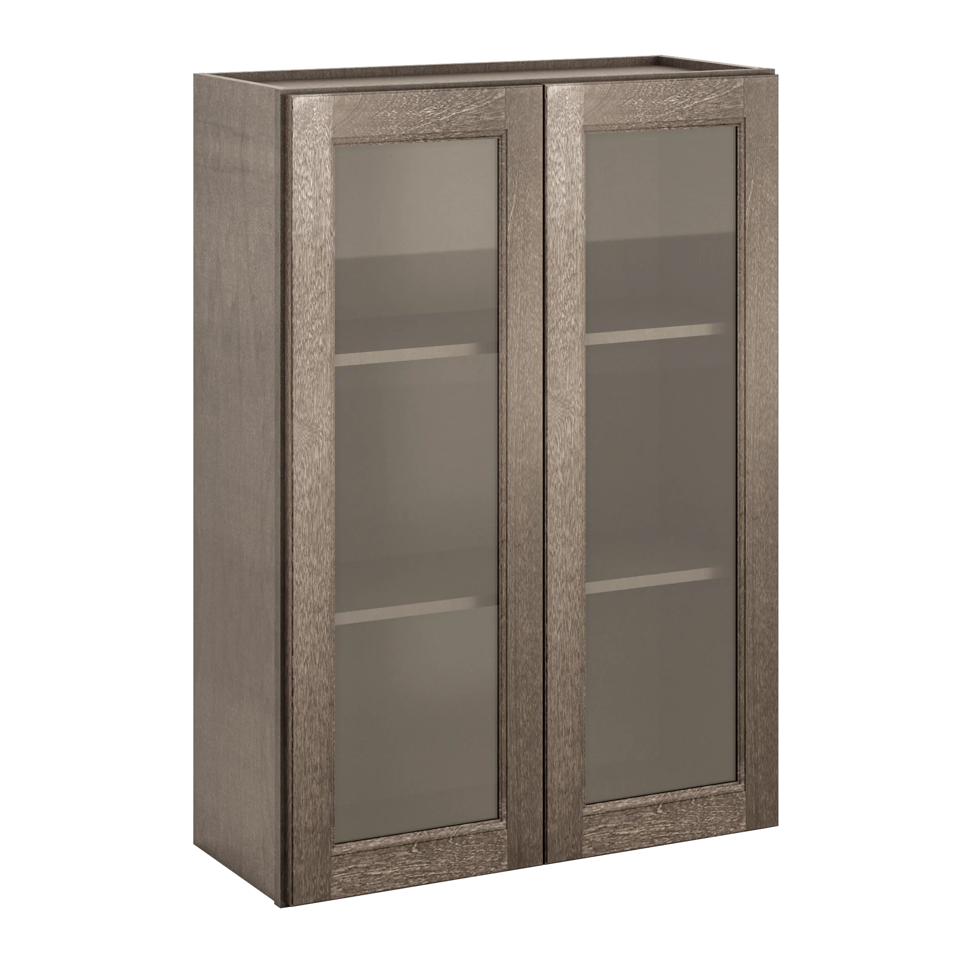 Frosted Glass Door Wall Kitchen Cabinet WMD3042 Milan Slate 30 in. width 42 in. height 12 in. depth - Image 2