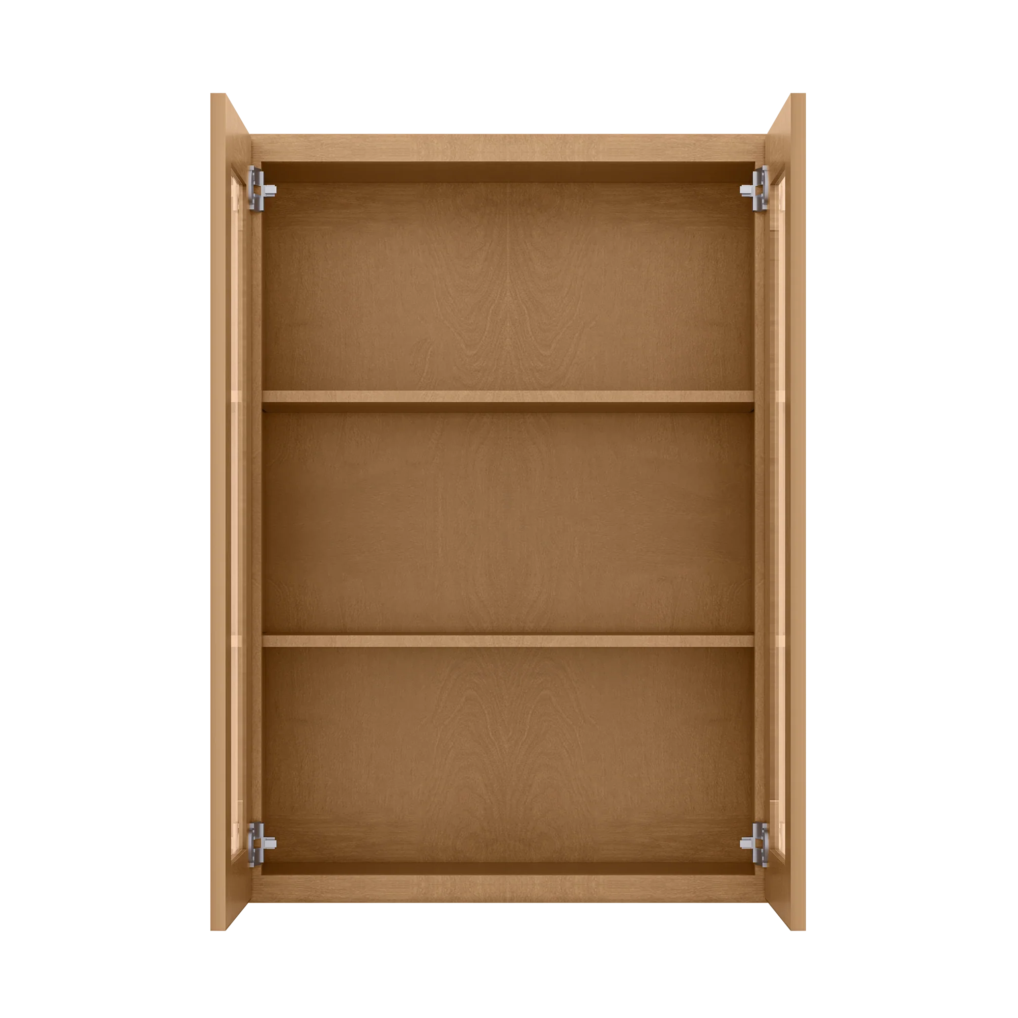 Frosted Glass Door Wall Kitchen Cabinet WMD3042 Shaker Toffee 30 in. width 42 in. height 12 in. depth - Image 5