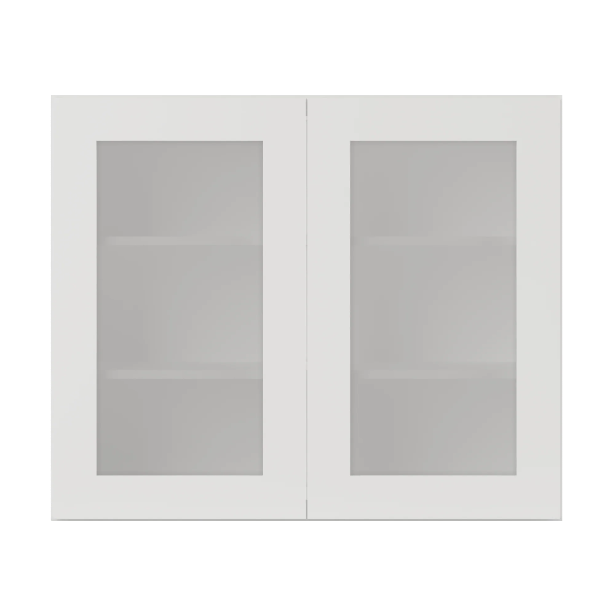 Frosted Glass Door Wall Kitchen Cabinet WMD3630 Alpina White LessCare 36 in. width 30 in. height 12 in. depth - Image 3