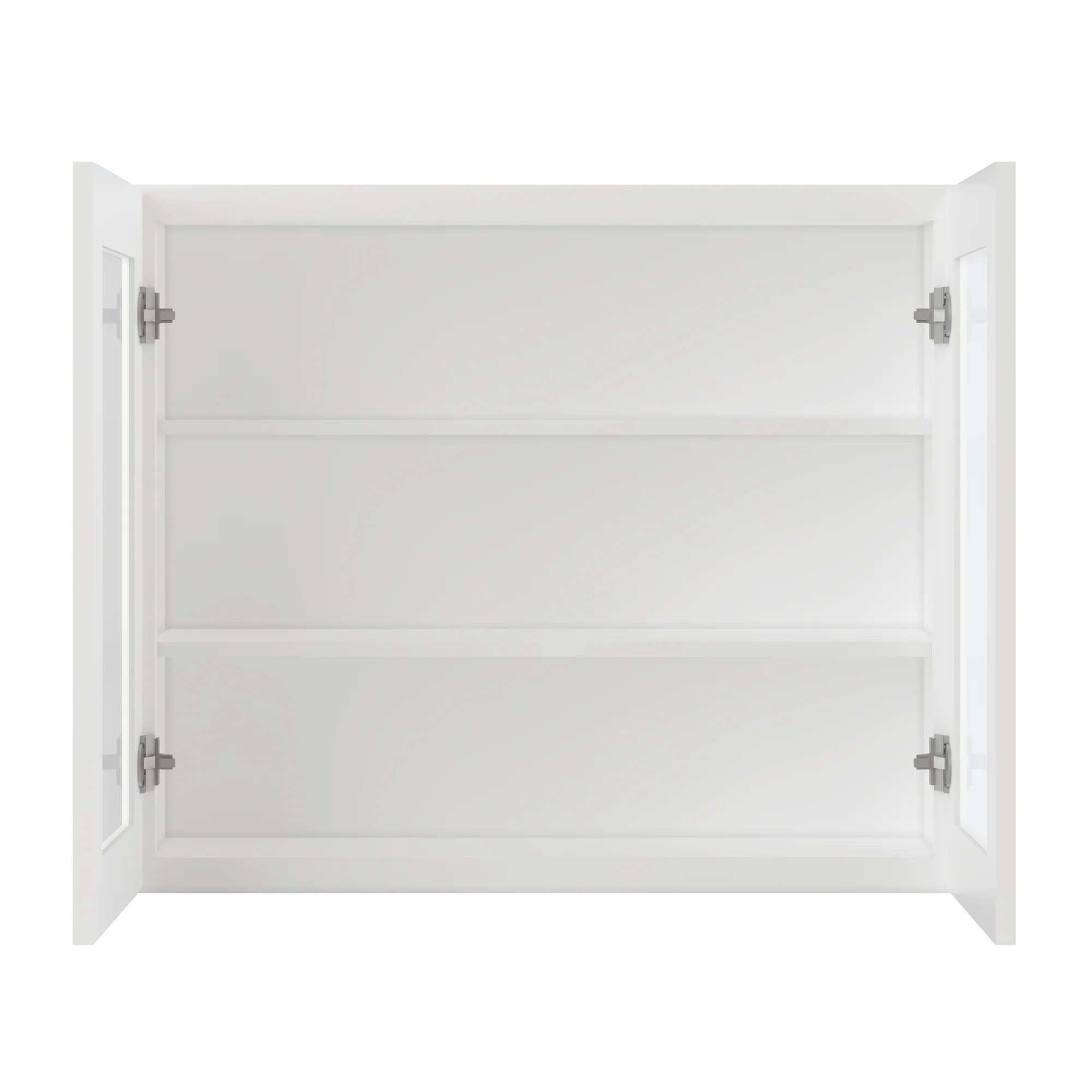 Frosted Glass Door Wall Kitchen Cabinet WMD3630 Alpina White LessCare 36 in. width 30 in. height 12 in. depth - Image 5