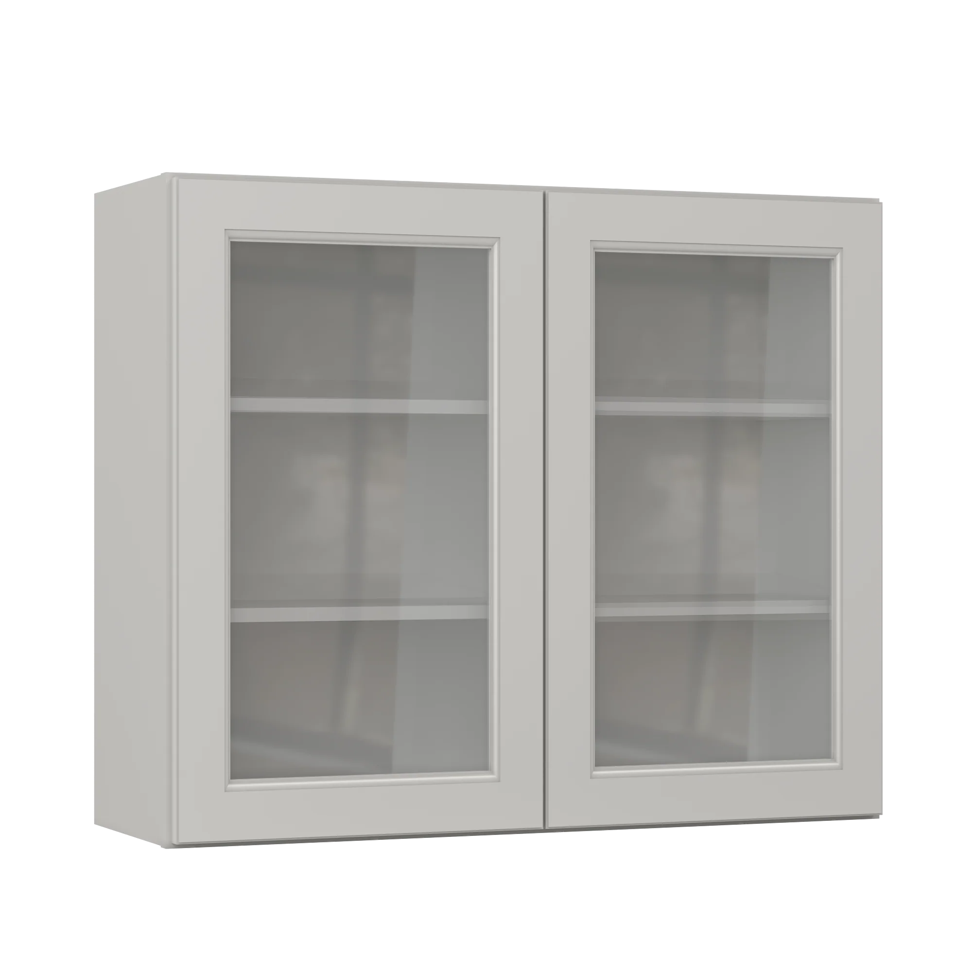 Frosted Glass Door Wall Kitchen Cabinet WMD3630 Milan Pearl 36 in. width 30 in. height 12 in. depth - Image 2