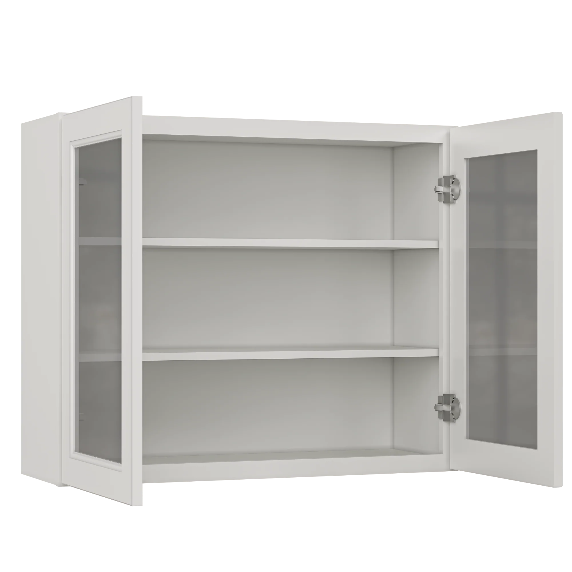 Frosted Glass Door Wall Kitchen Cabinet WMD3630 Milan Pearl 36 in. width 30 in. height 12 in. depth - Image 4