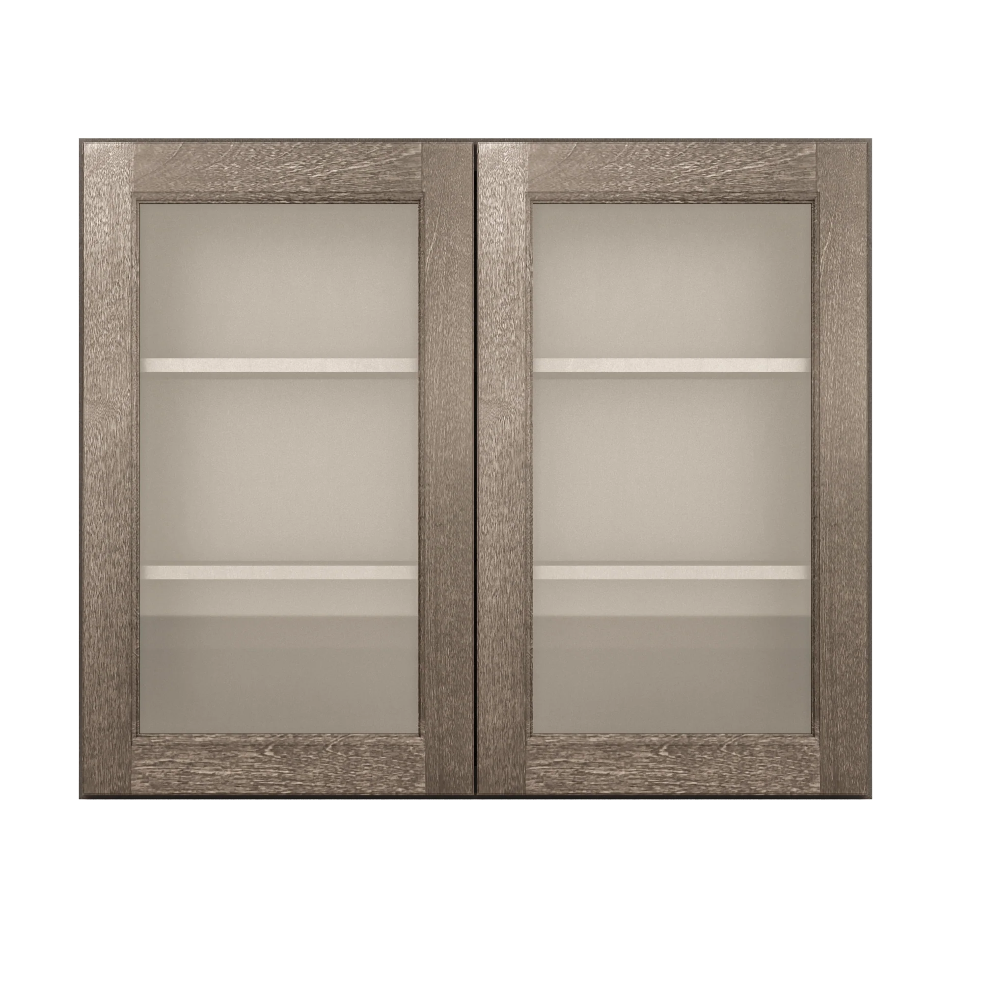 Frosted Glass Door Wall Kitchen Cabinet WMD3630 Milan Slate 36 in. width 30 in. height 12 in. depth - Image 3