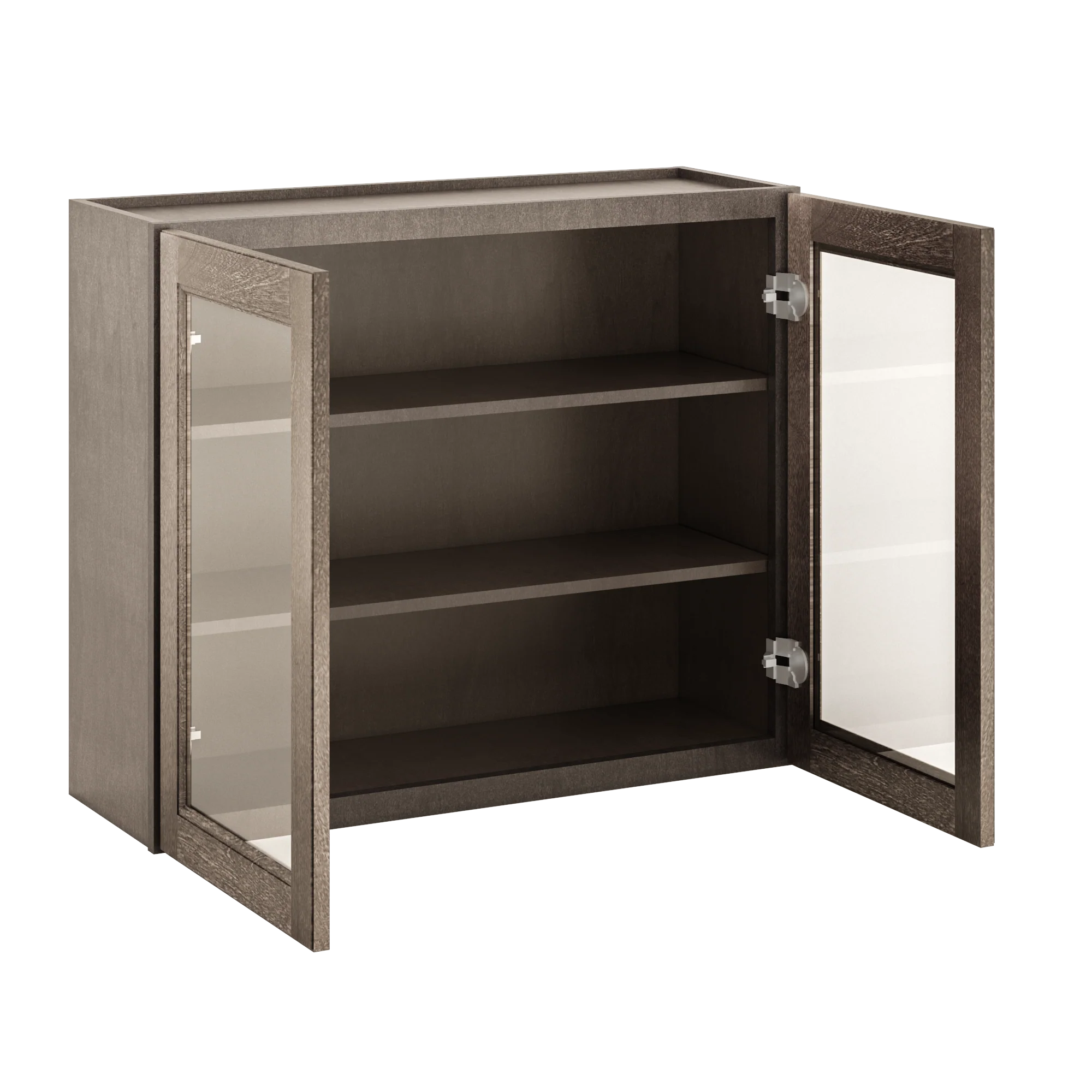 Frosted Glass Door Wall Kitchen Cabinet WMD3630 Milan Slate 36 in. width 30 in. height 12 in. depth - Image 4