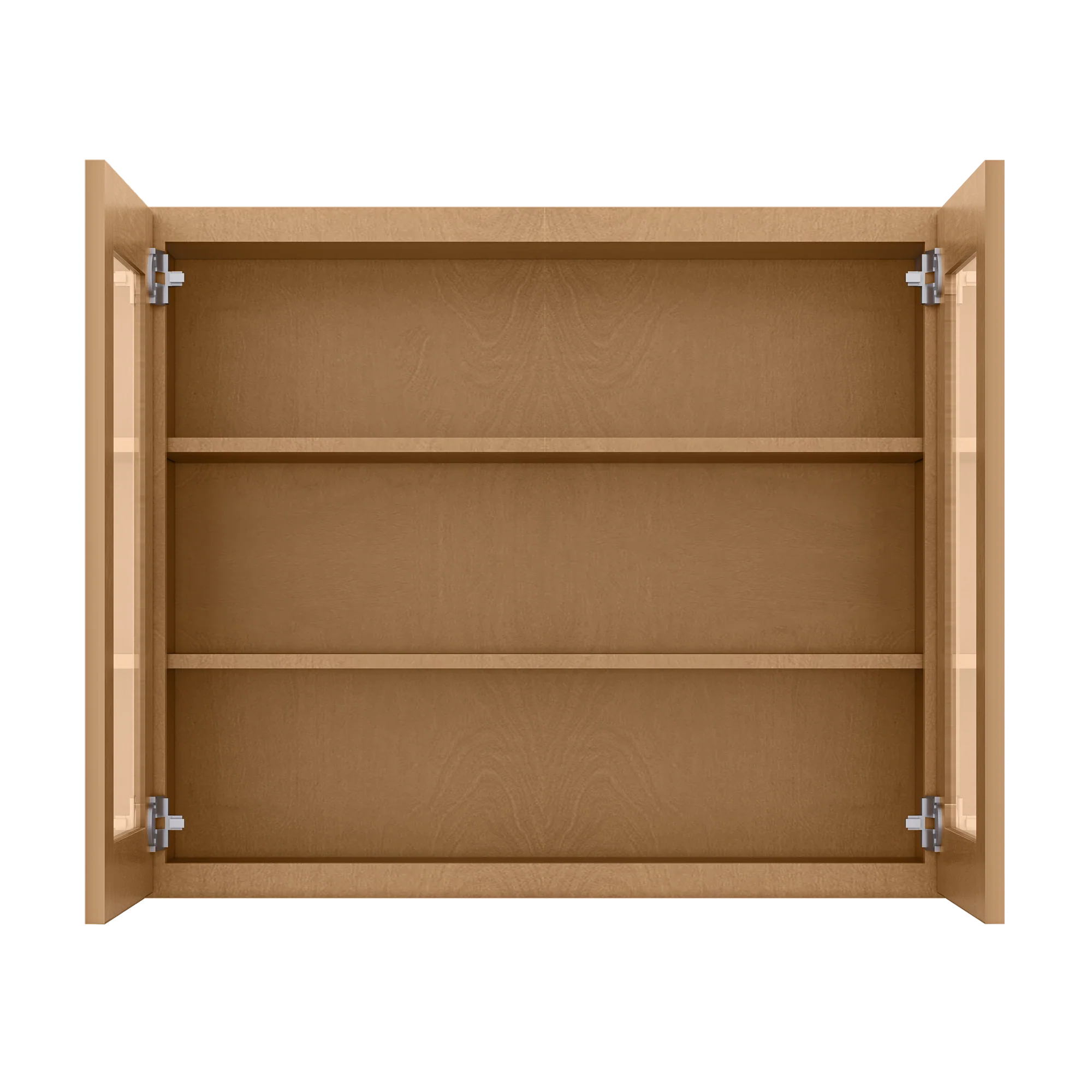 Frosted Glass Door Wall Kitchen Cabinet WMD3630 Shaker Toffee 36 in. width 30 in. height 12 in. depth - Image 5