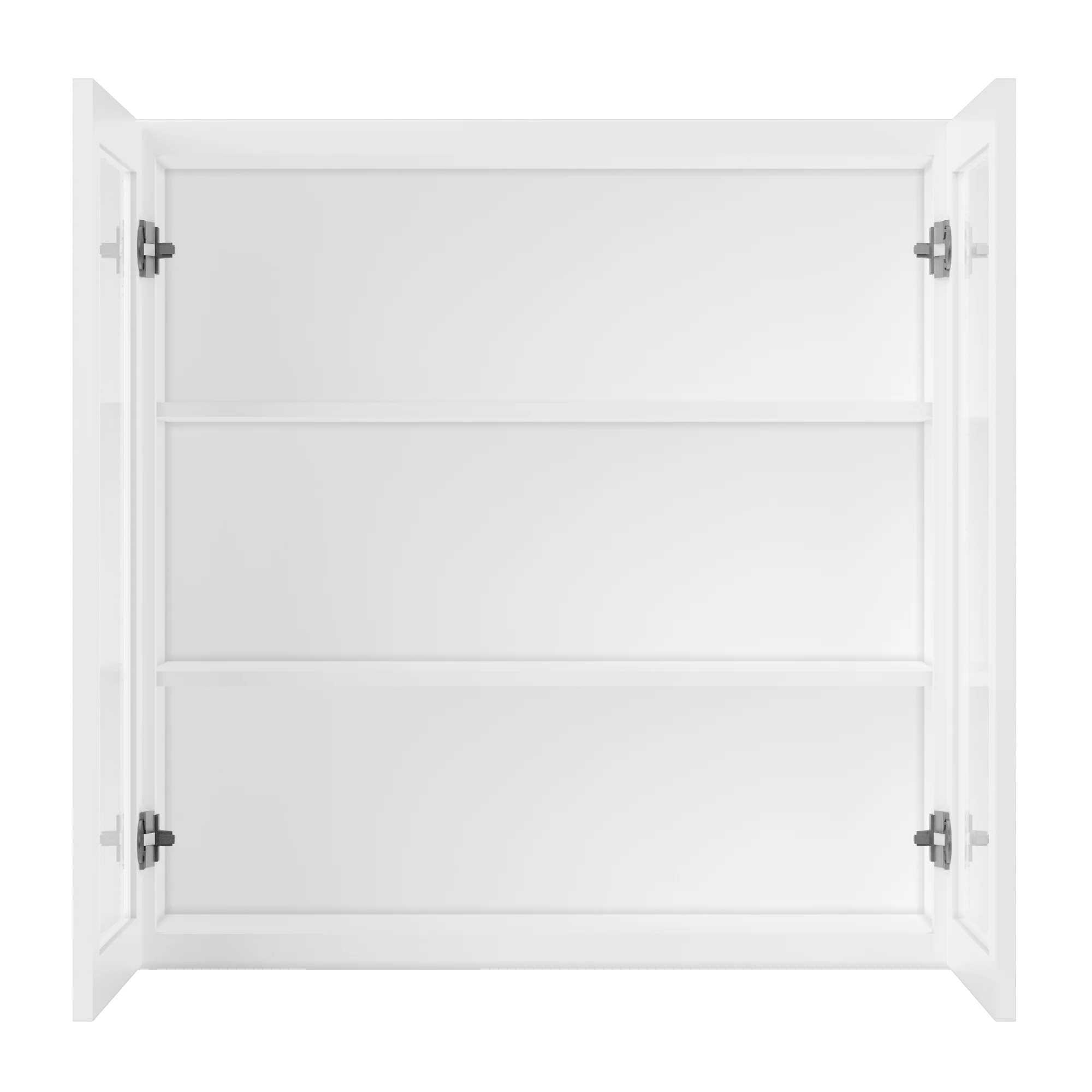 Frosted Glass Door Wall Kitchen Cabinet WMD3636 Alpina White LessCare 36 in. width 36 in. height 12 in. depth - Image 5