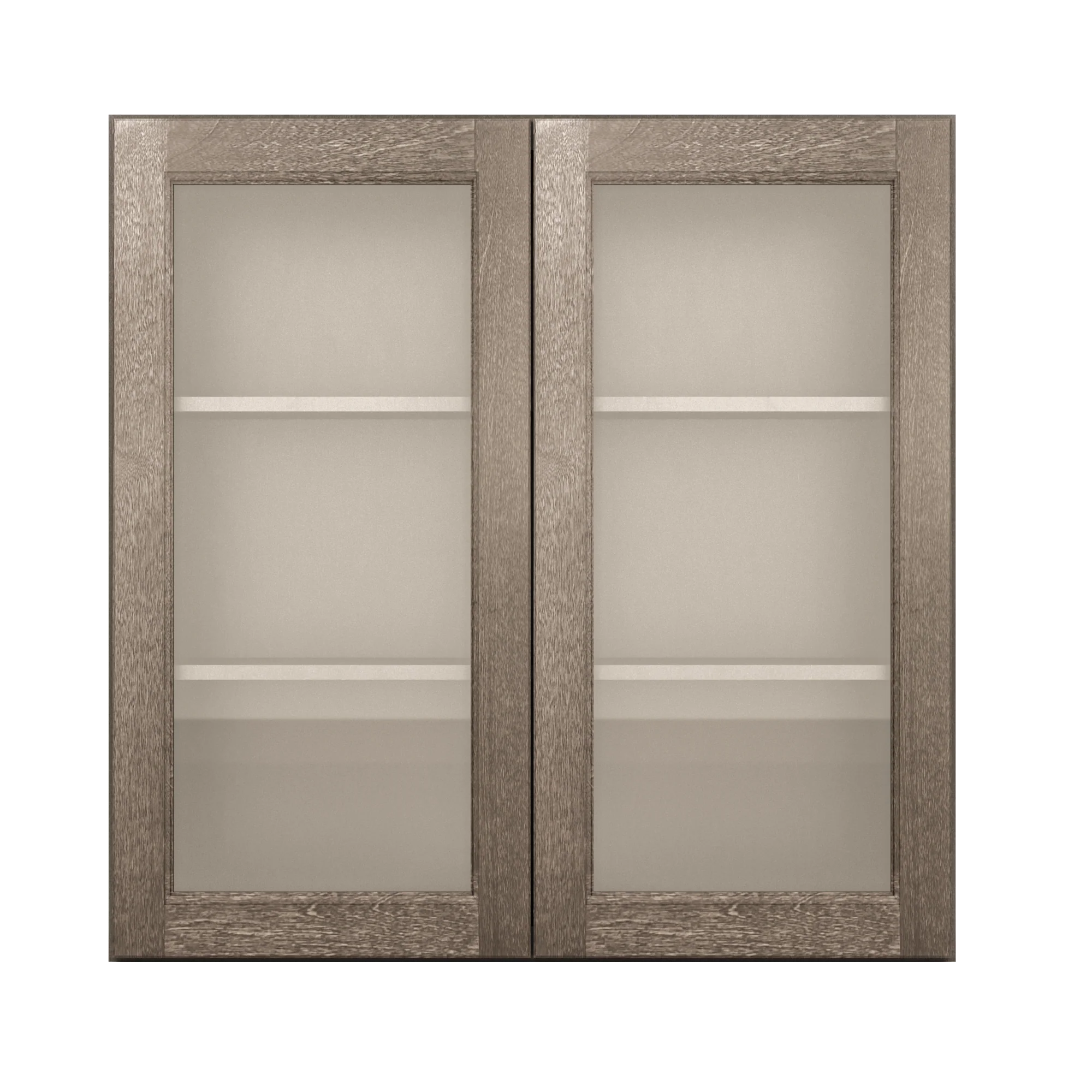 Frosted Glass Door Wall Kitchen Cabinet WMD3636 Milan Slate 36 in. width 36 in. height 12 in. depth - Image 3