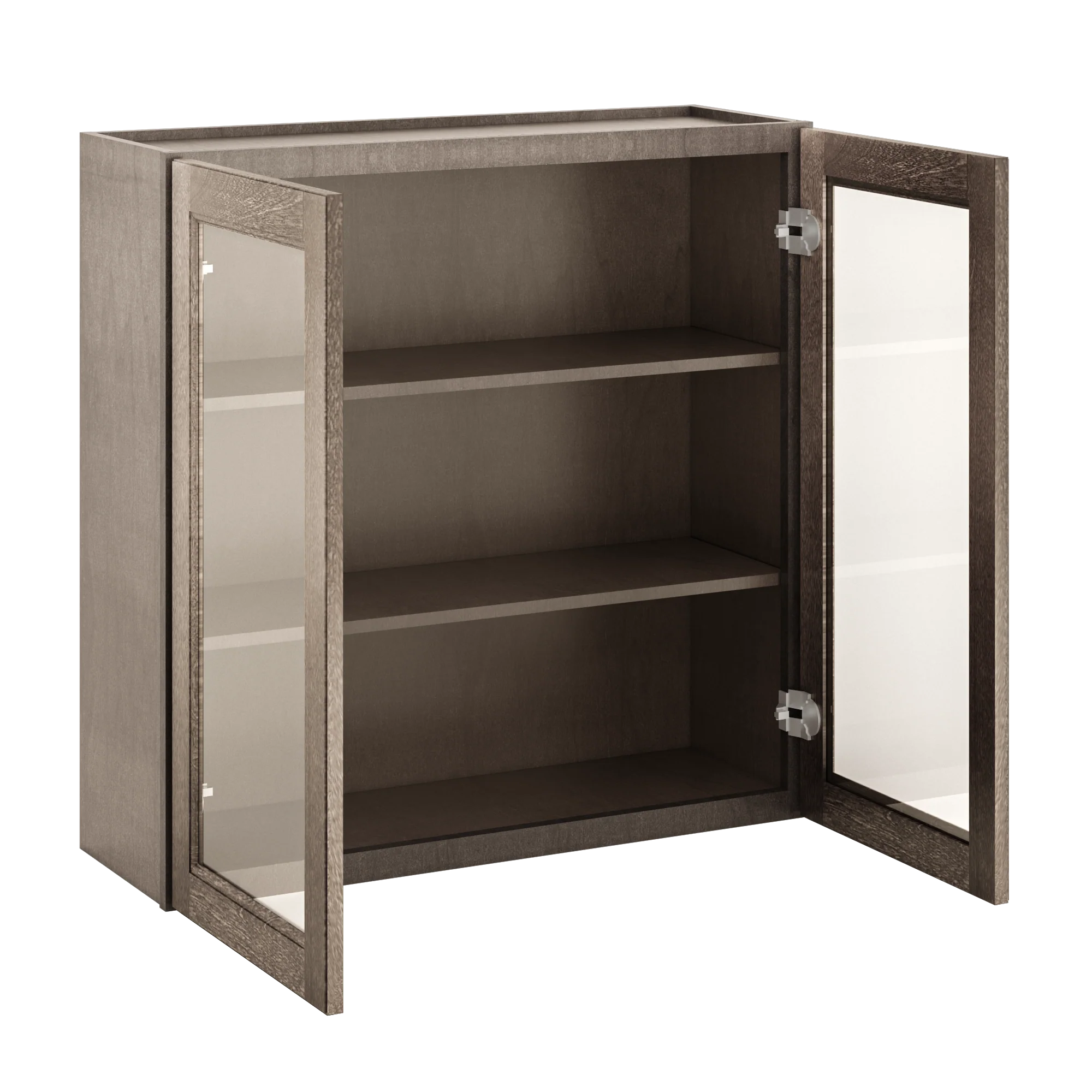 Frosted Glass Door Wall Kitchen Cabinet WMD3636 Milan Slate 36 in. width 36 in. height 12 in. depth - Image 4