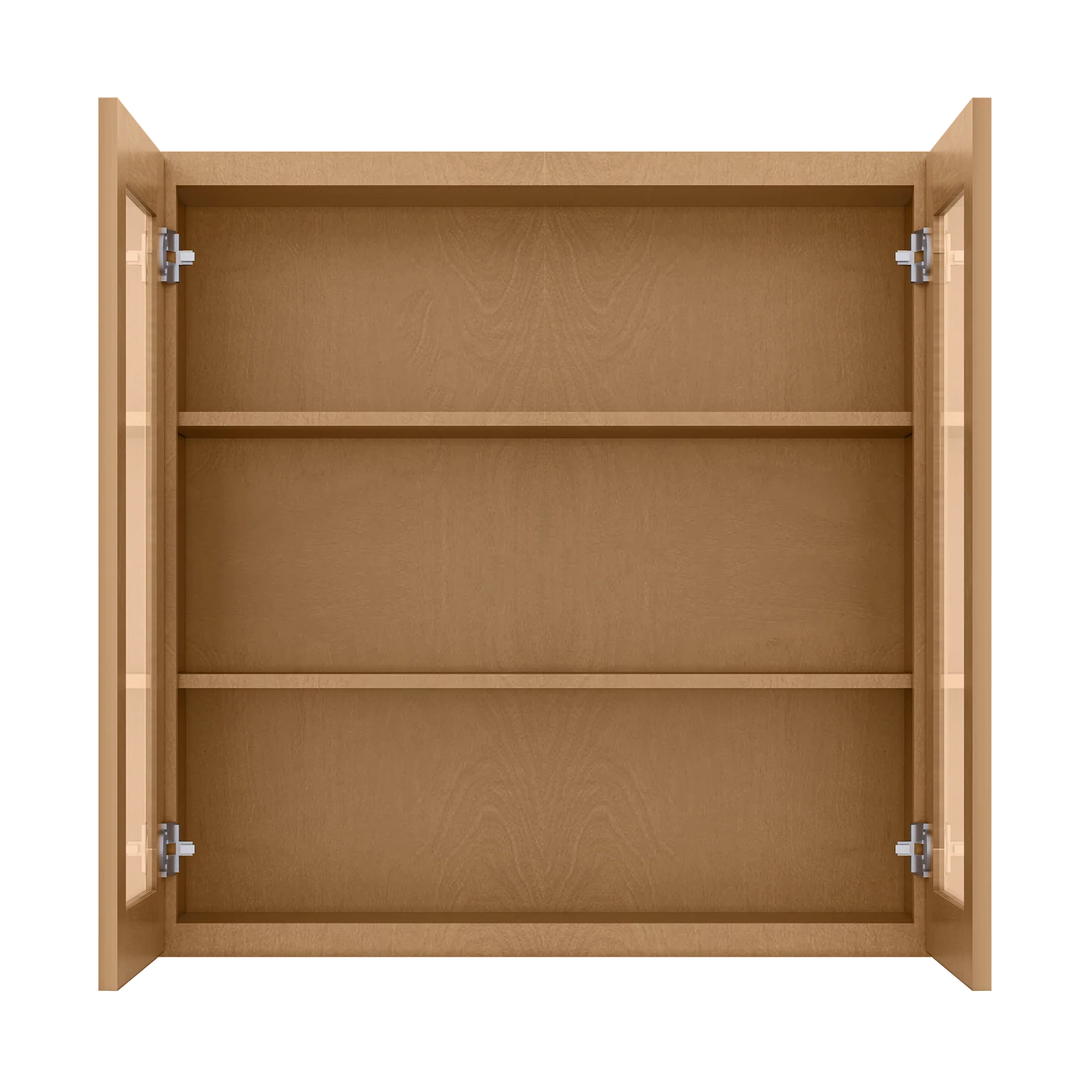 Frosted Glass Door Wall Kitchen Cabinet WMD3636 Shaker Toffee 36 in. width 36 in. height 12 in. depth - Image 5