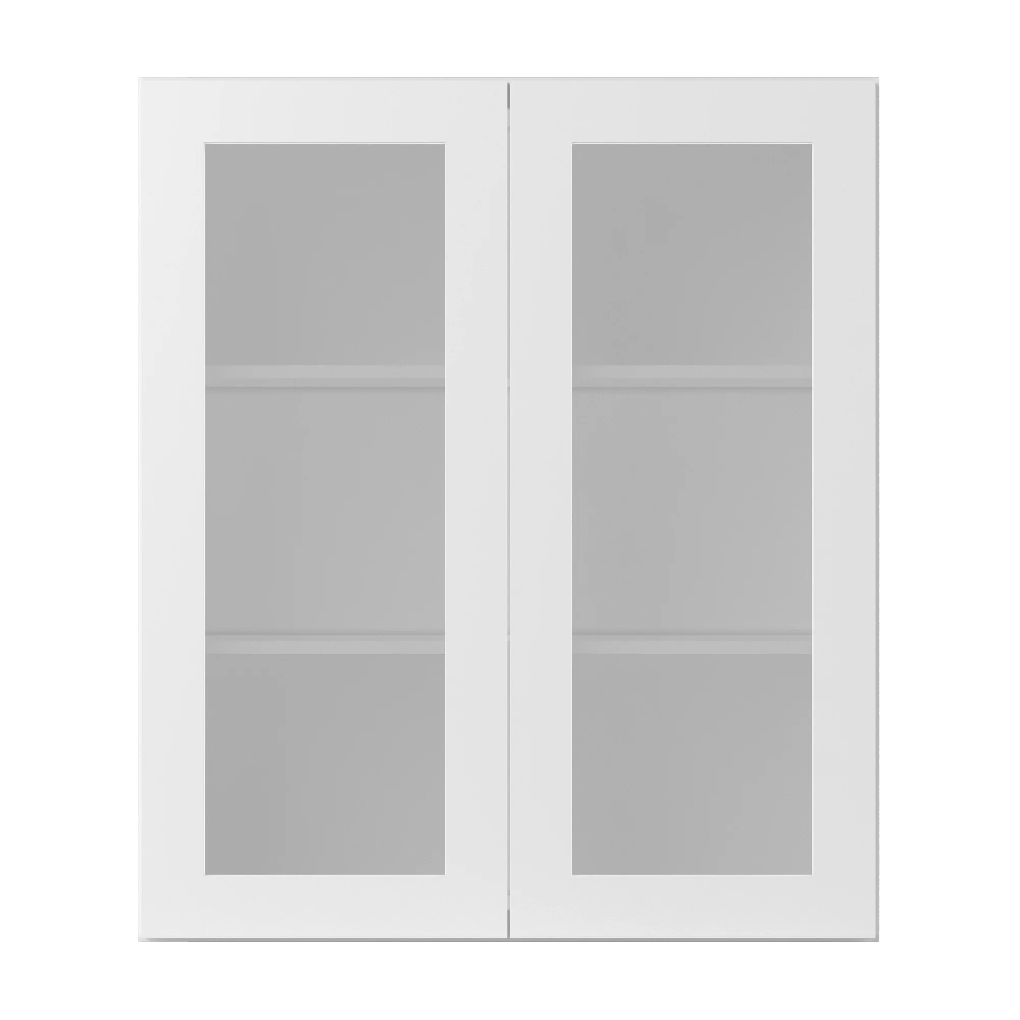 Frosted Glass Door Wall Kitchen Cabinet WMD3642 Alpina White LessCare 36 in. width 42 in. height 12 in. depth - Image 3