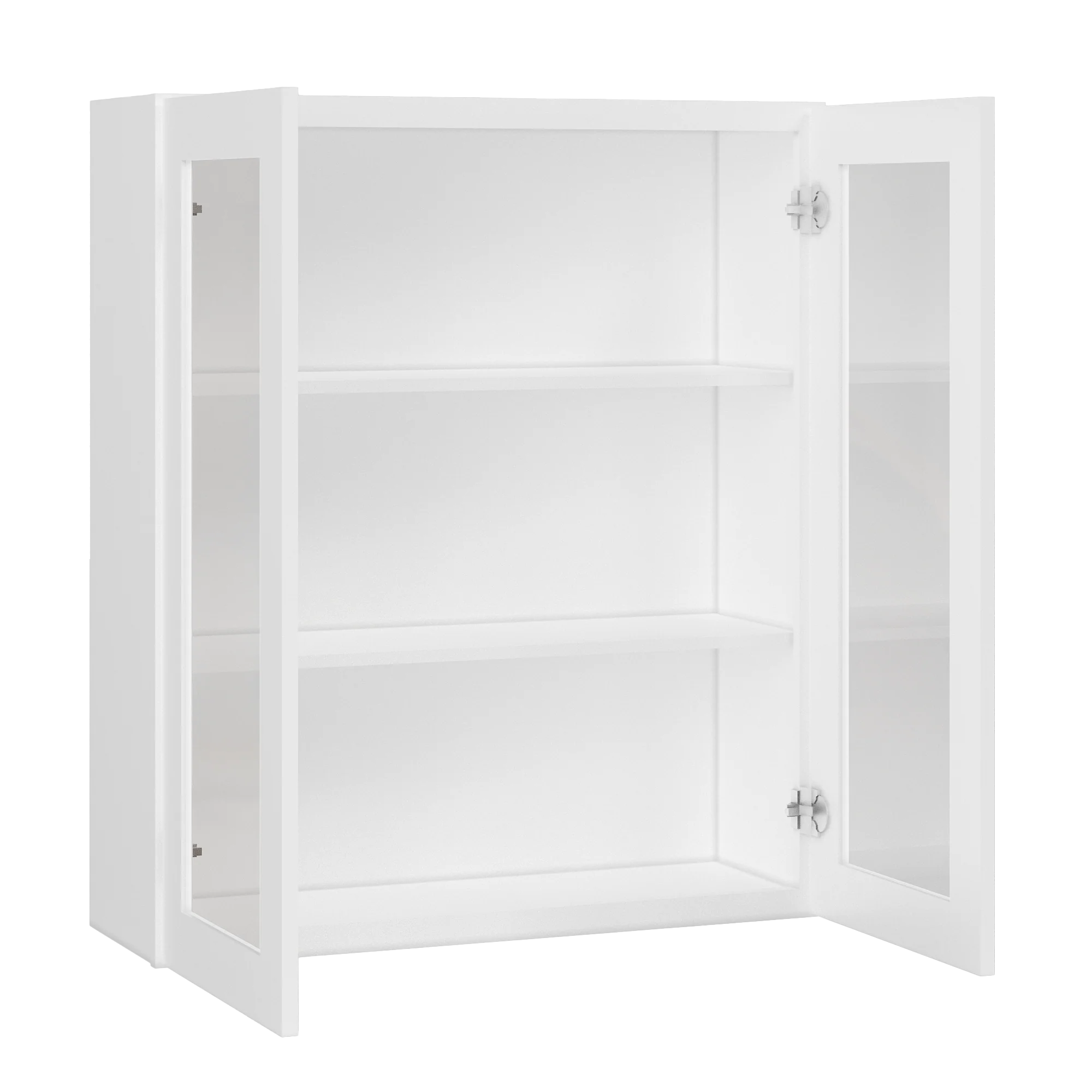 Frosted Glass Door Wall Kitchen Cabinet WMD3642 Alpina White LessCare 36 in. width 42 in. height 12 in. depth - Image 4