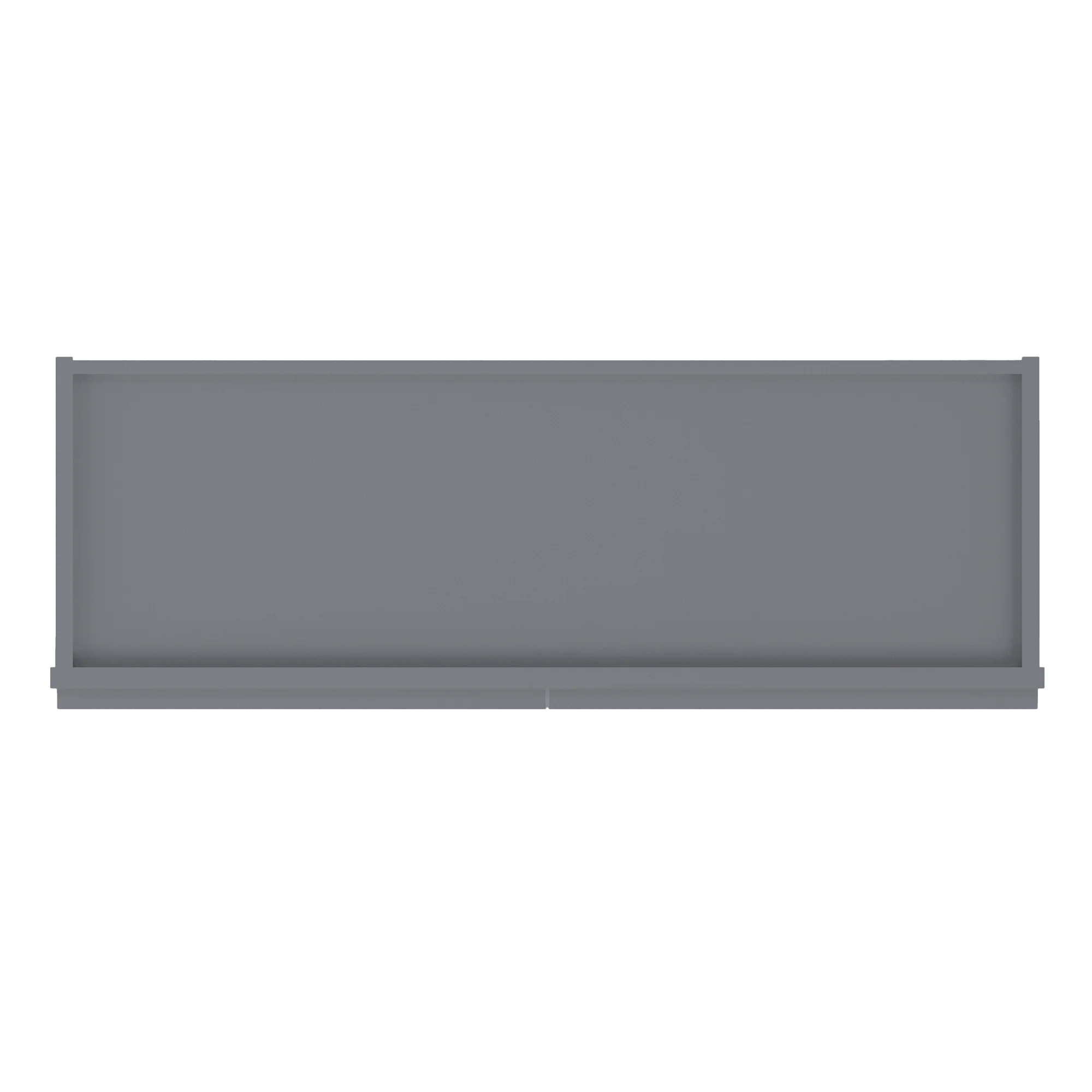 Frosted Glass Door Wall Kitchen Cabinet WMD3642 Colonial Gray LessCare 36 in. width 42 in. height 12 in. depth - Image 6