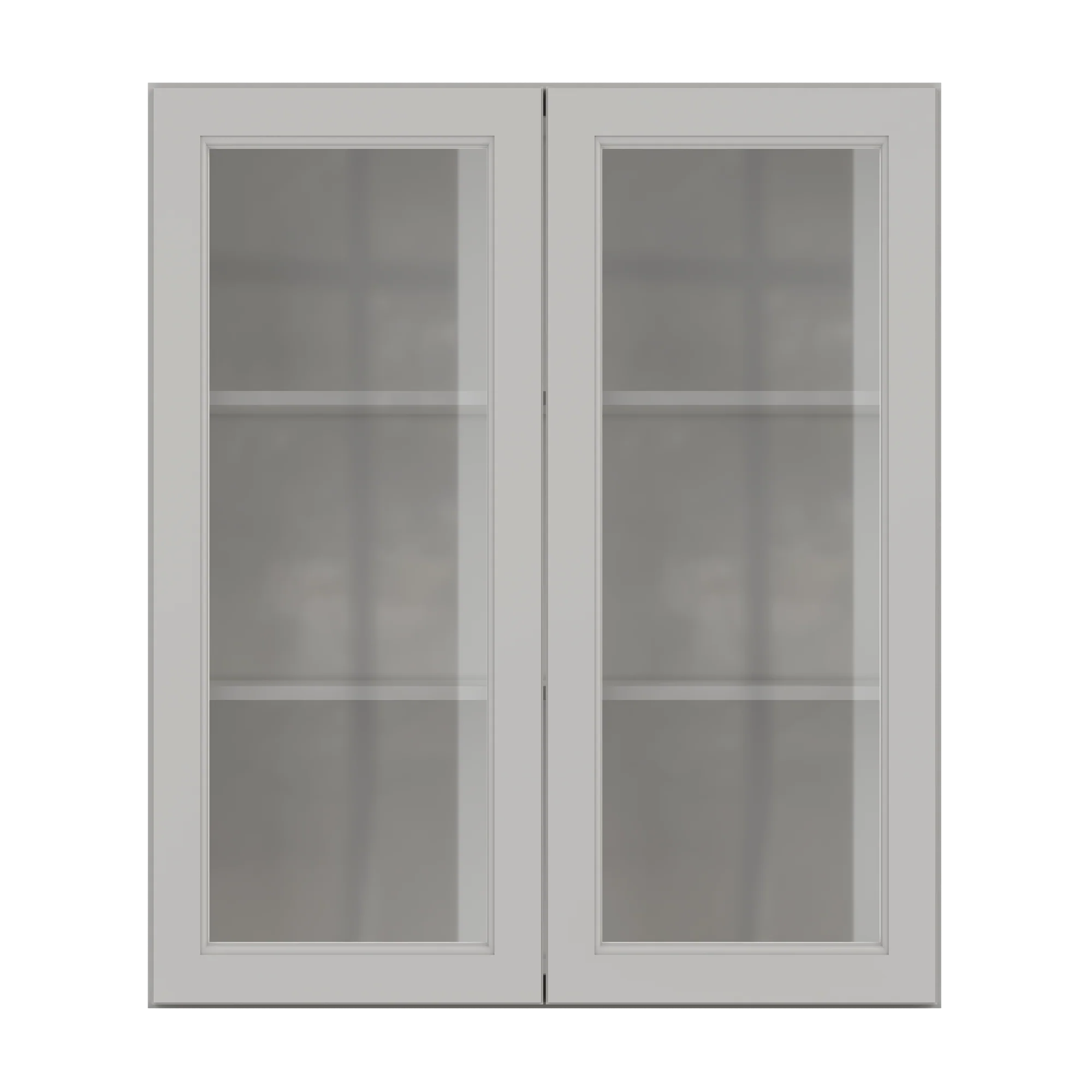 Frosted Glass Door Wall Kitchen Cabinet WMD3642 Milan Pearl 36 in. width 42 in. height 12 in. depth - Image 3